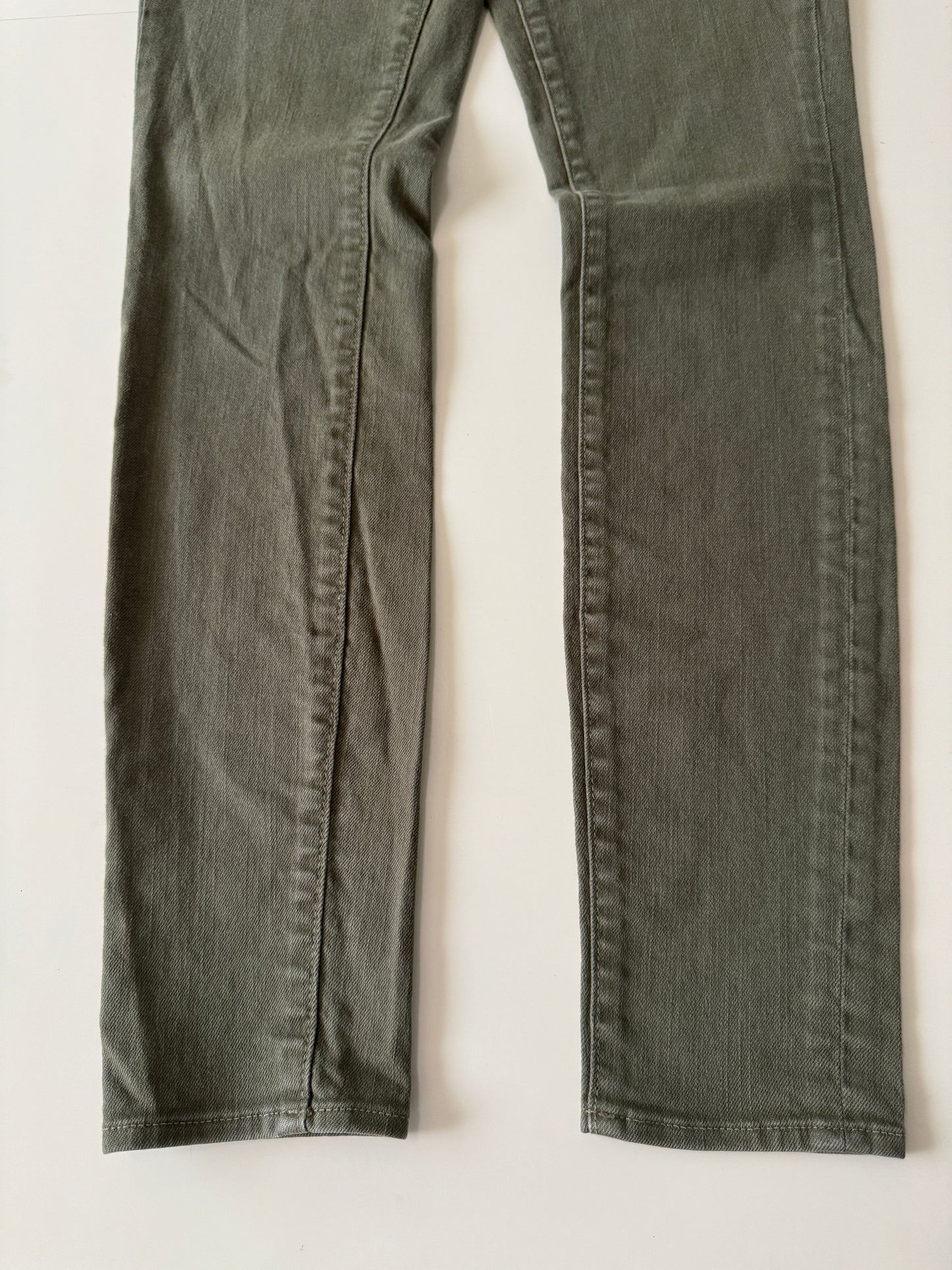 Skinny Jeans Verdes, Talla 24Mx, XS, Mujer