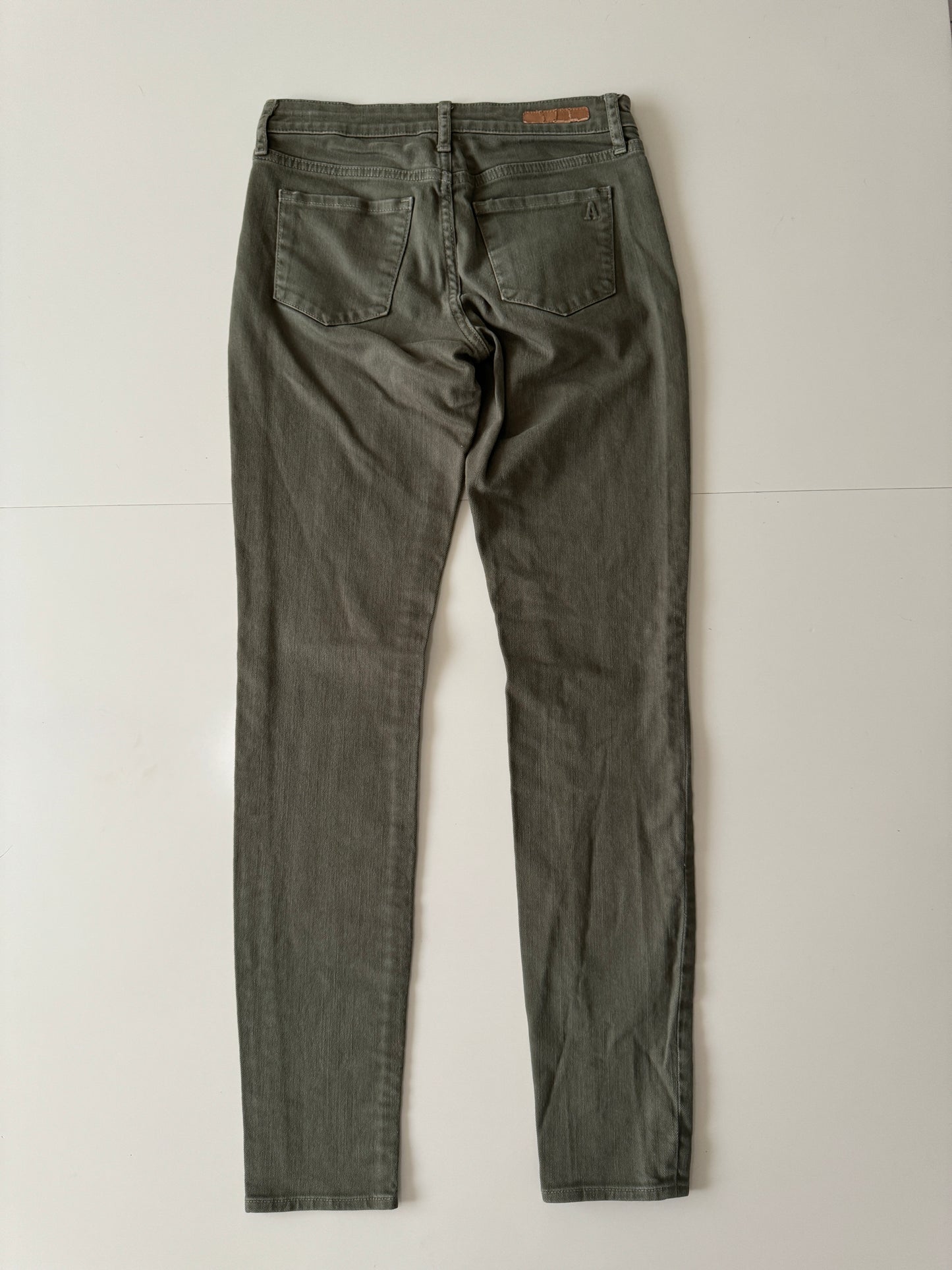 Skinny Jeans Verdes, Talla 24Mx, XS, Mujer