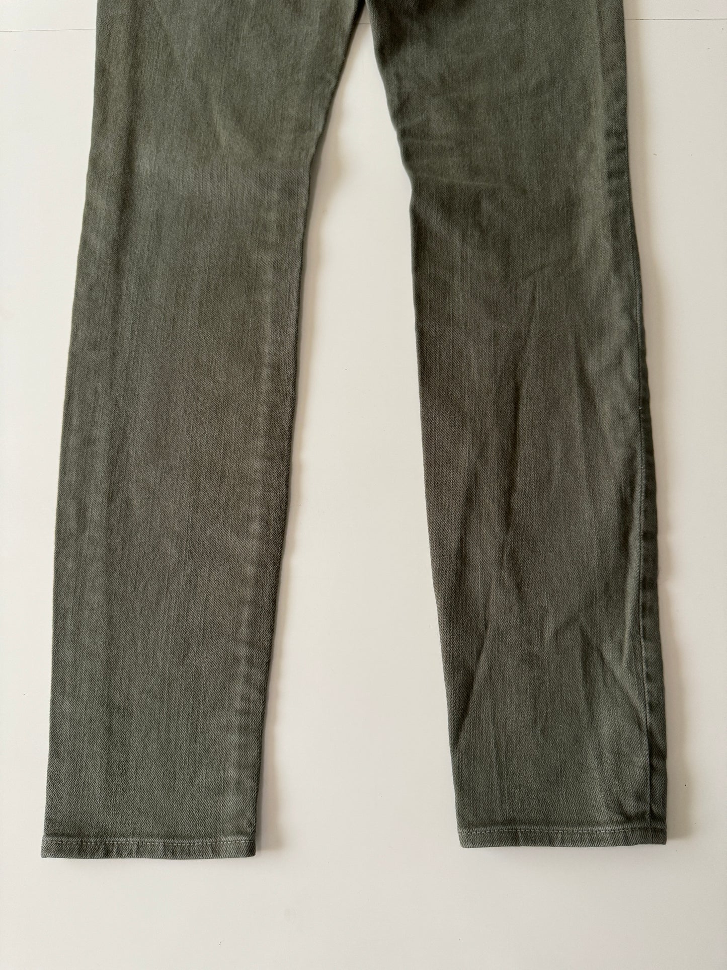 Skinny Jeans Verdes, Talla 24Mx, XS, Mujer