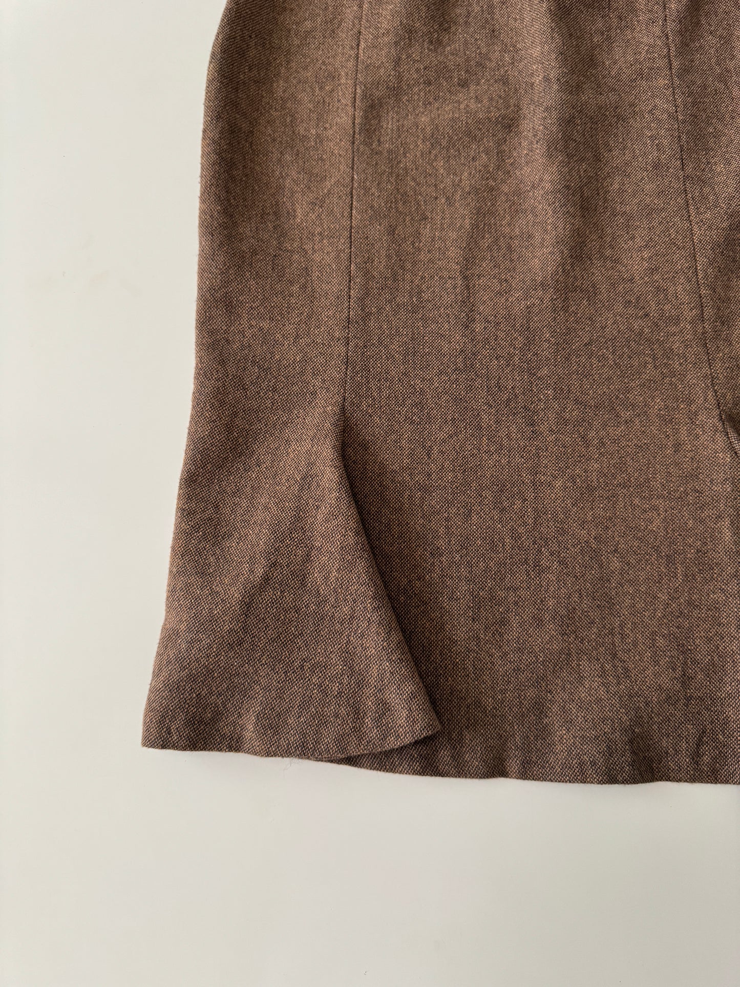 Falda de lana cafe, Talla 26Mx, 4Usa, Mujer