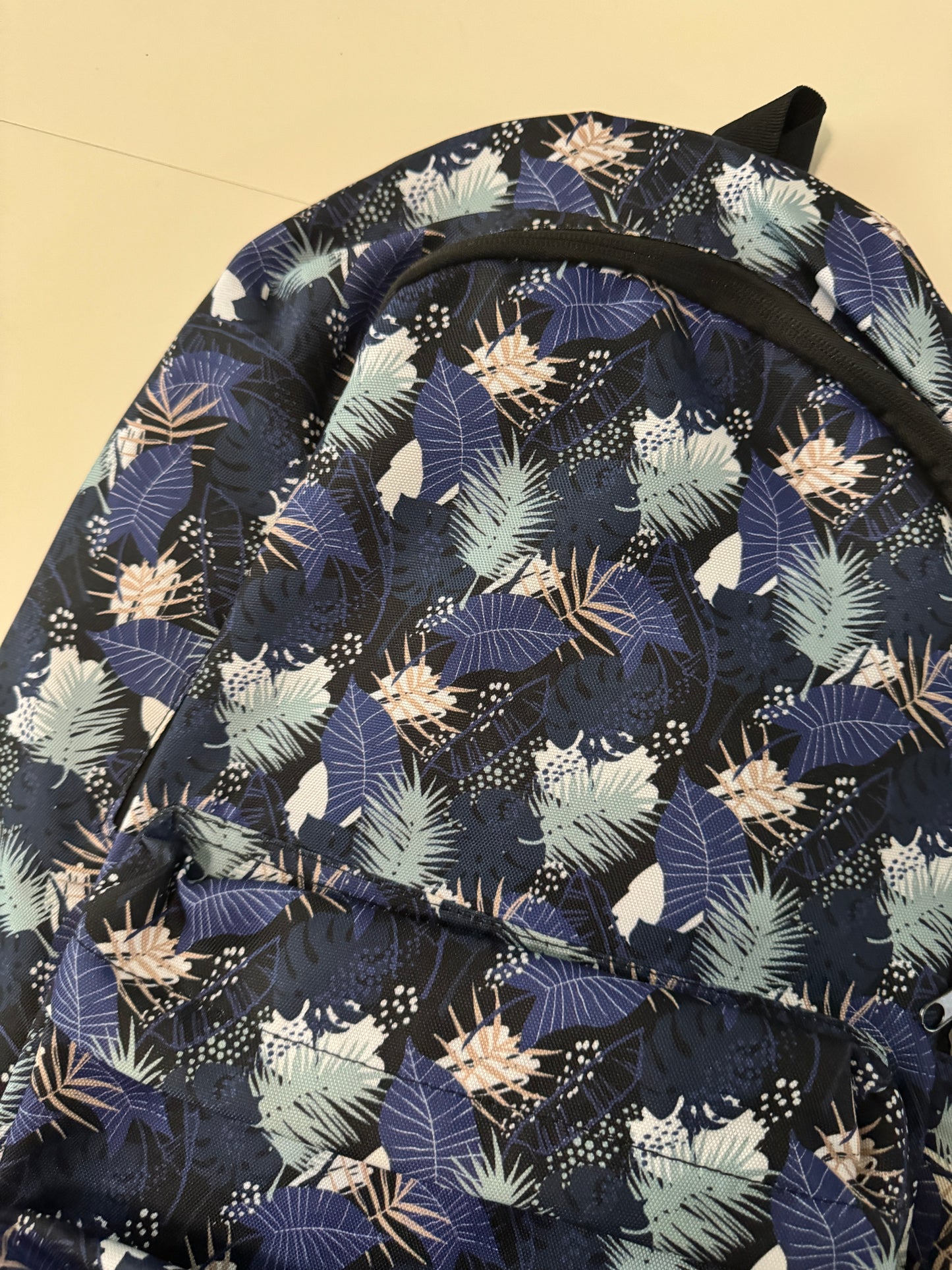Mochila azul estampada, Unisex