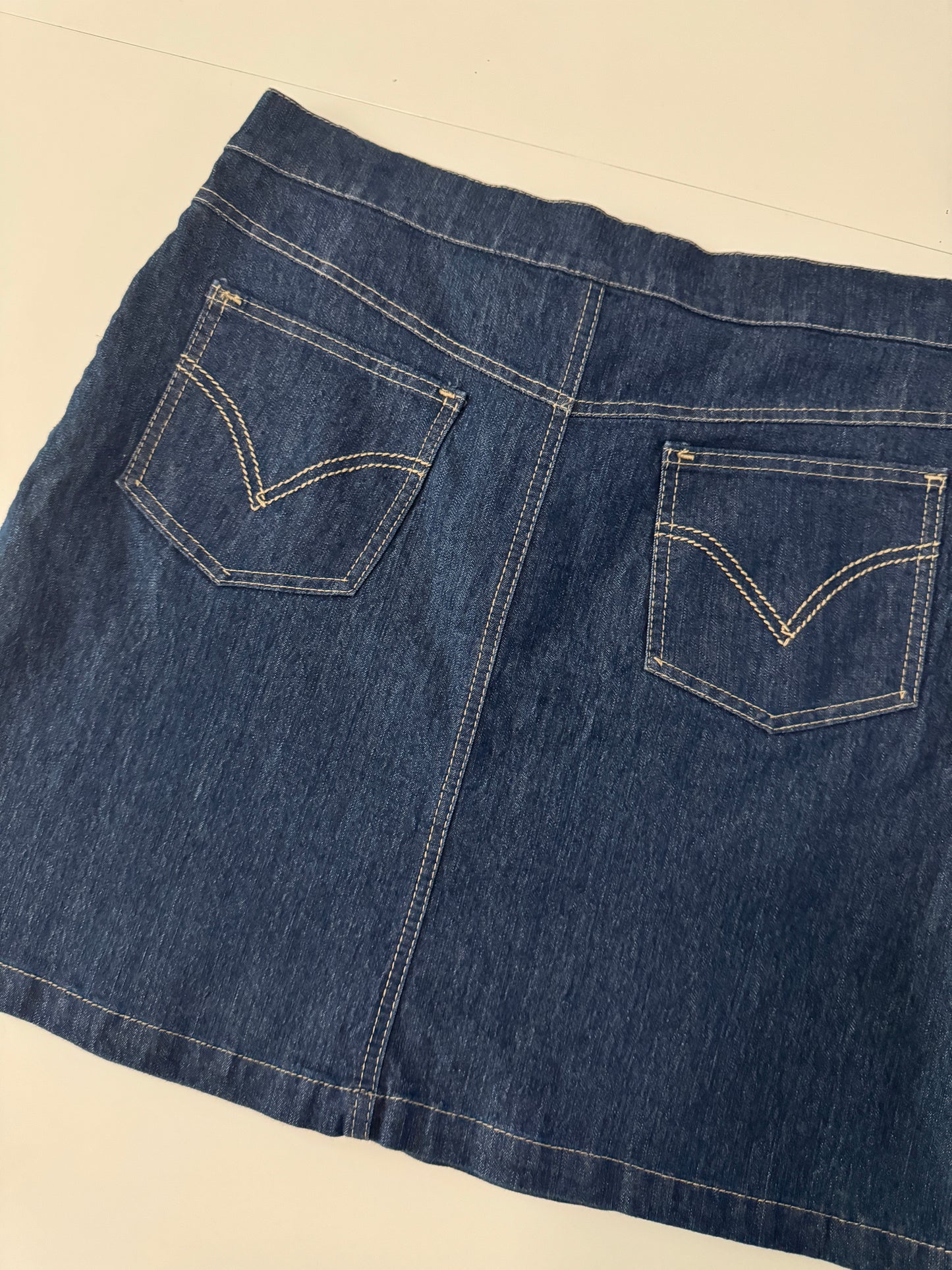 Falda mezclilla azul, Talla 6Mx, Mujer