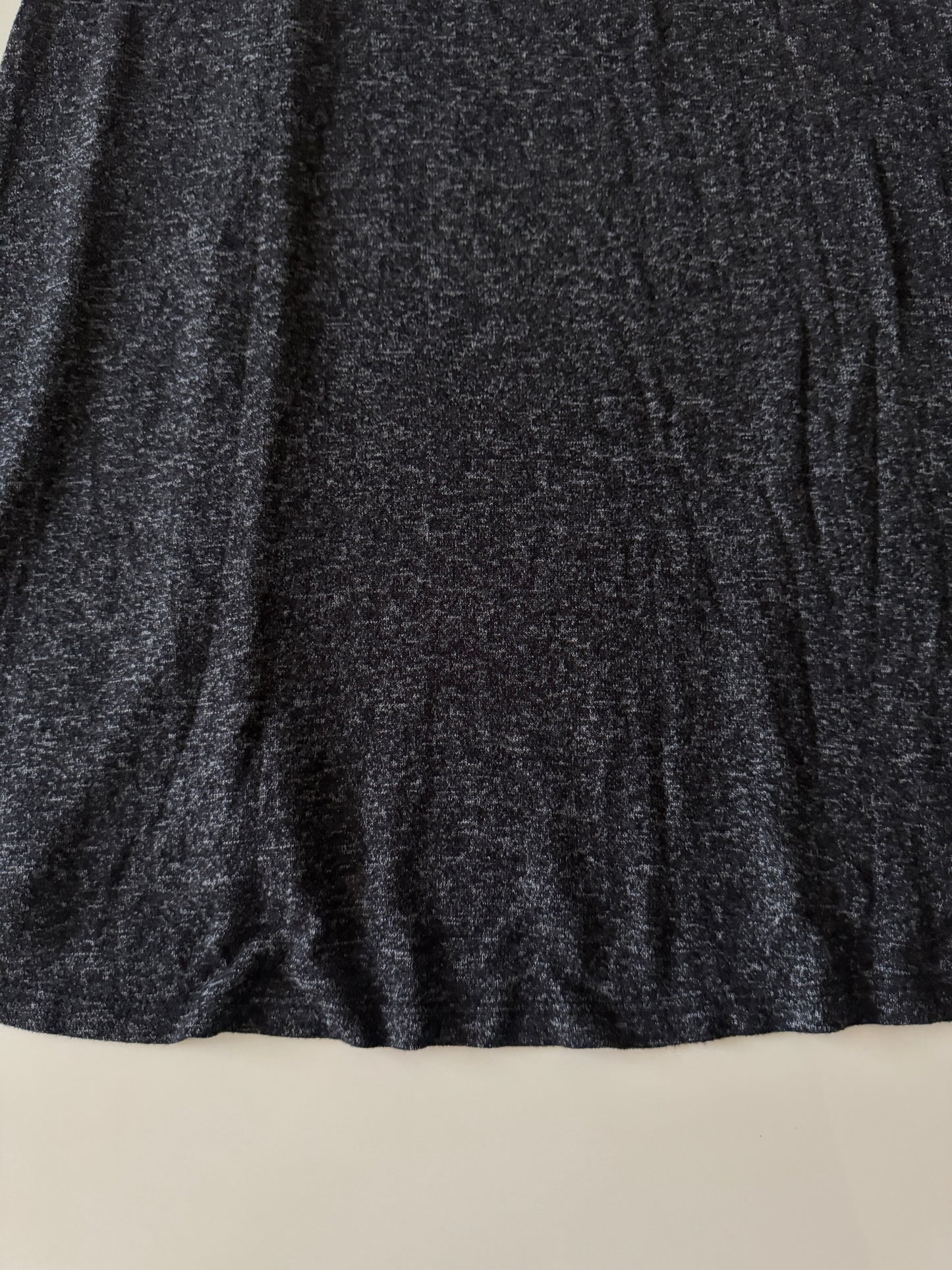 Vestido gris de punto, manga larga, Talla S, Stradivarius, Mujer