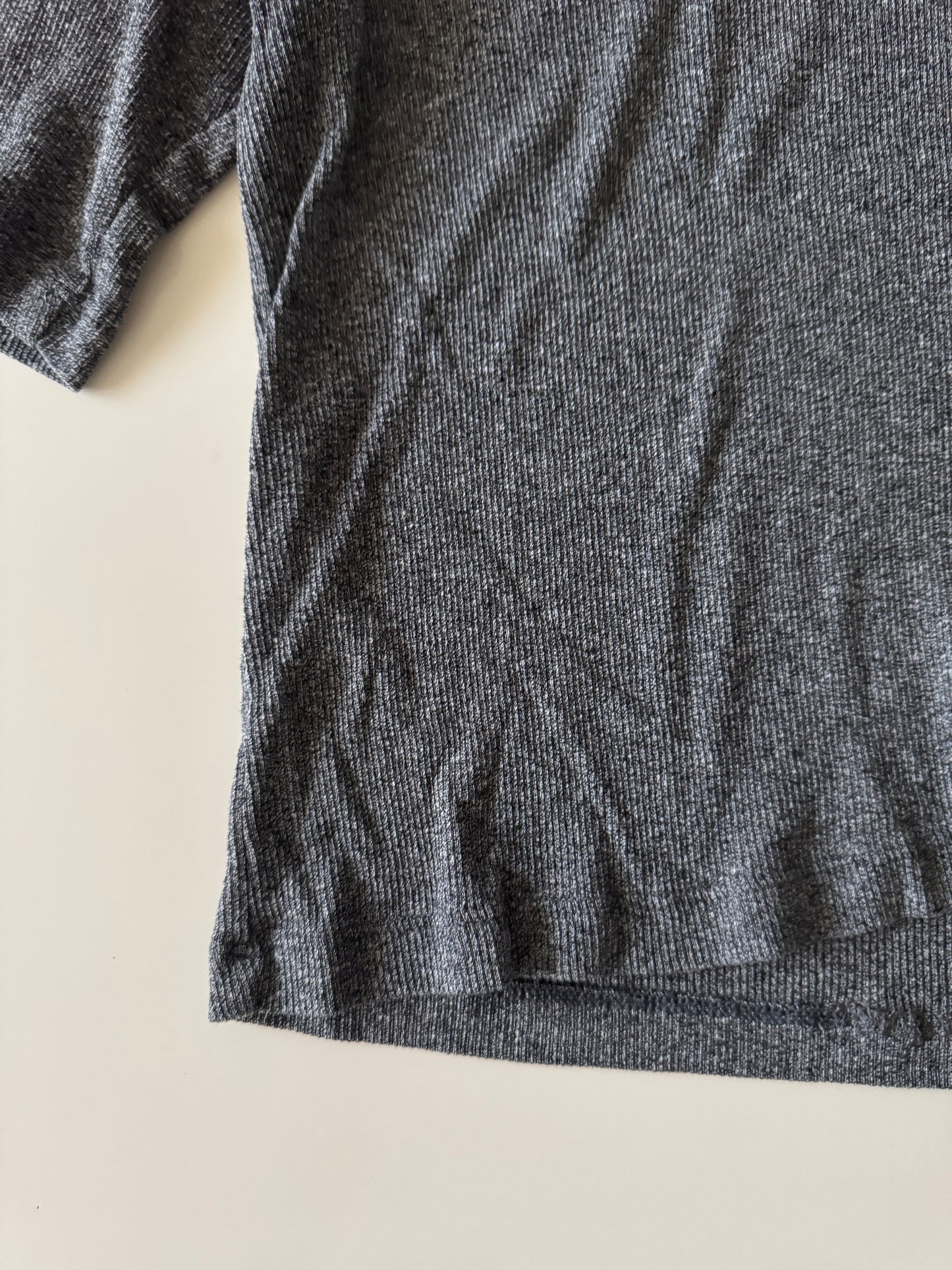 Blusa de punto gris, cuello alto, Talla M, Divided H&M, Mujer