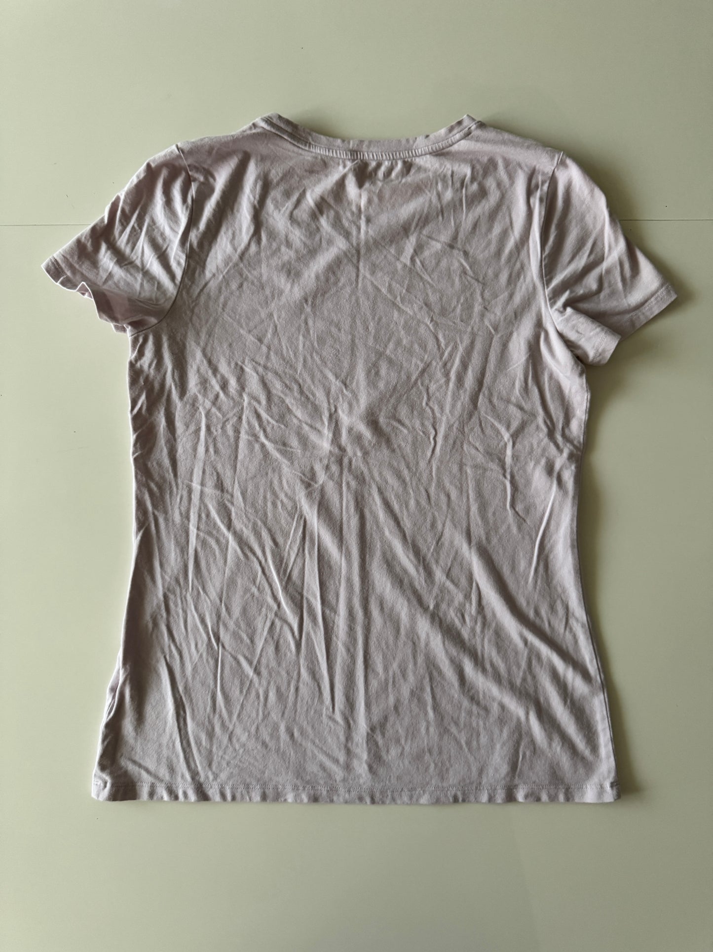 Playera rosa palido basica, Talla M, Mujer, Amazon essentials