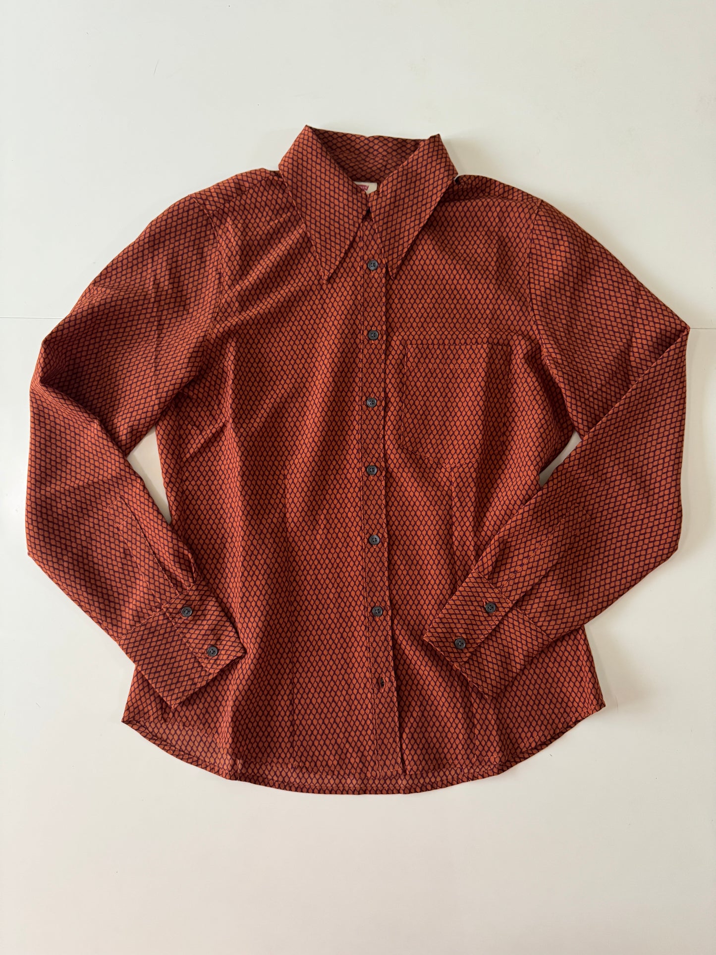 Camisa retro de manga larga, Talla XS, Mujer, Levis