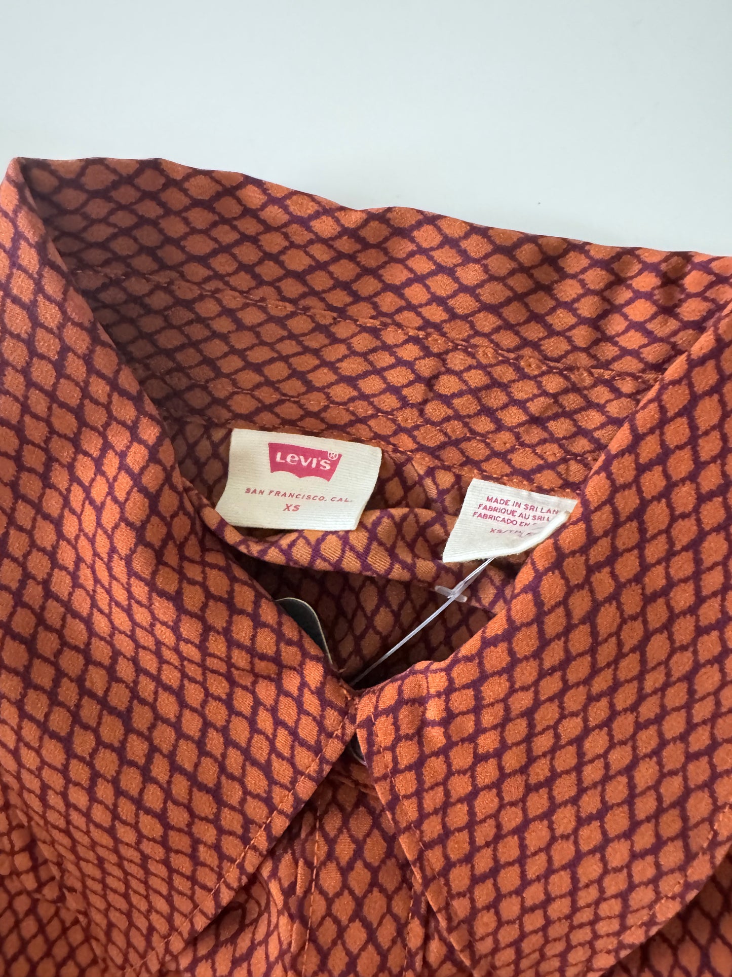 Camisa retro de manga larga, Talla XS, Mujer, Levis