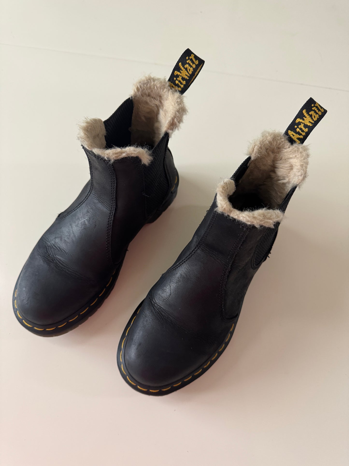 Botas Chelsea de piel negras, Talla 6 usa, 37 eu, 4 Uk, Dr Martens, Mujer