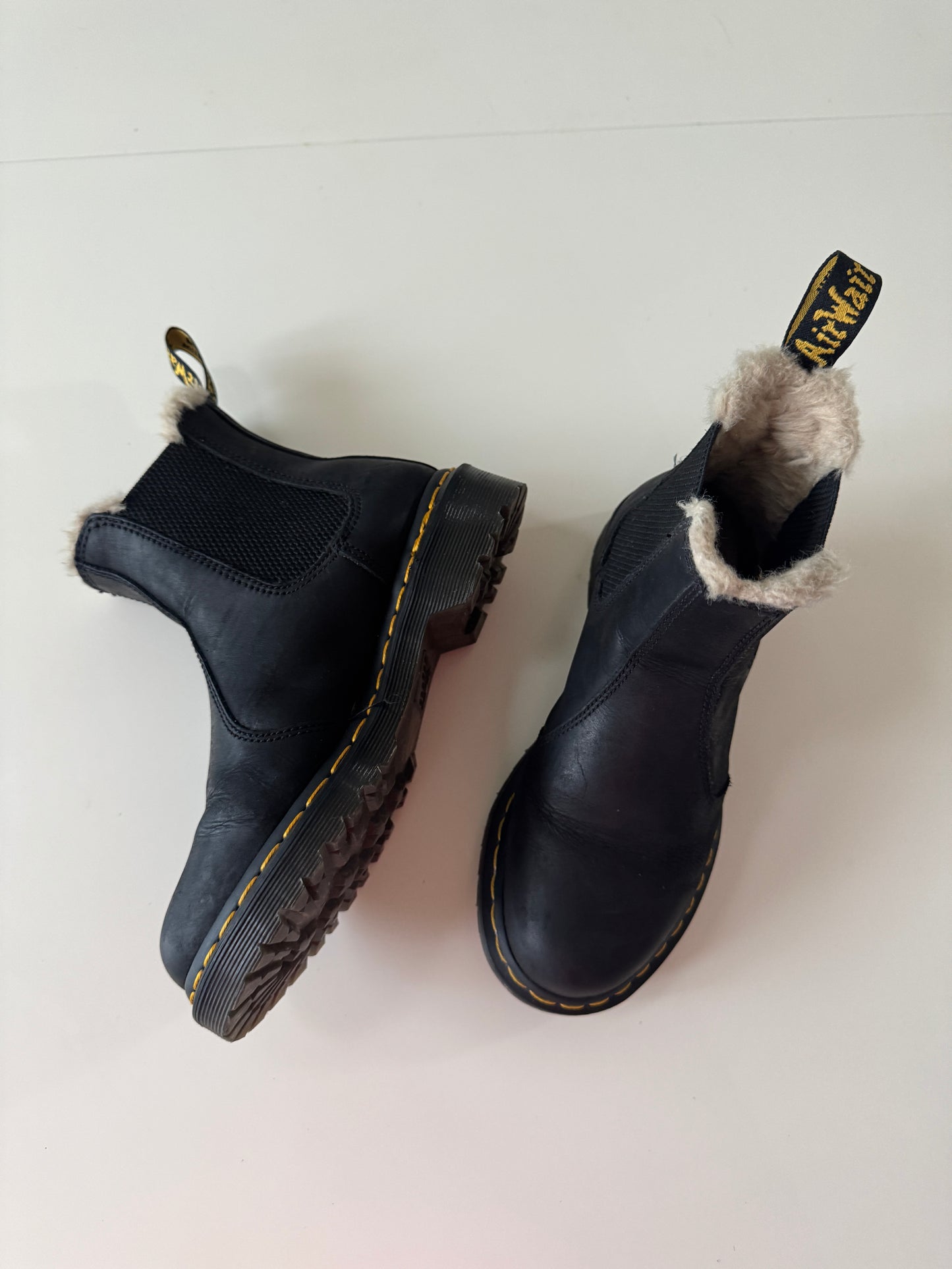 Botas Chelsea de piel negras, Talla 6 usa, 37 eu, 4 Uk, Dr Martens, Mujer