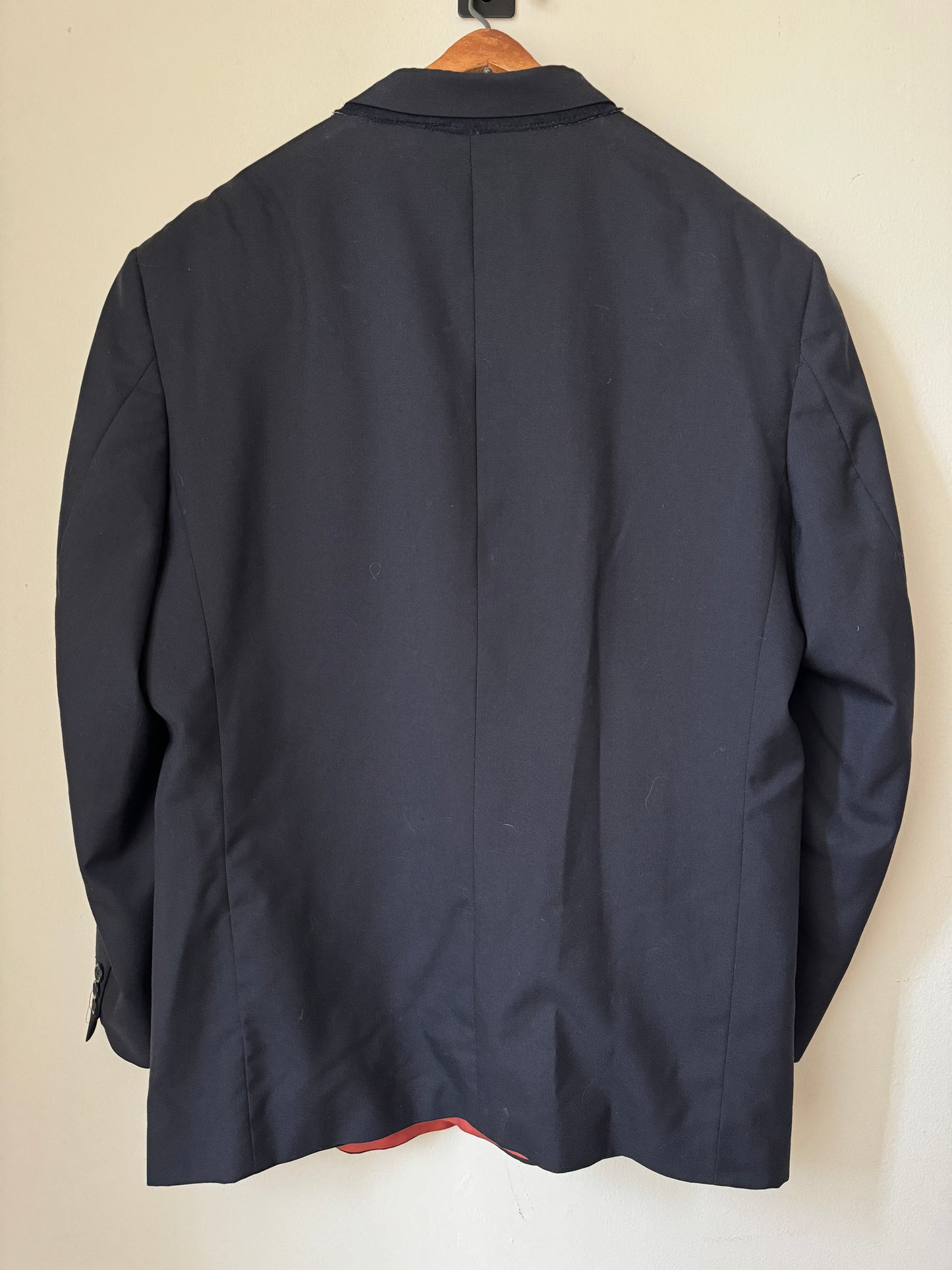 Saco cruzado azul marino oscuro, Talla 46R, Hombre