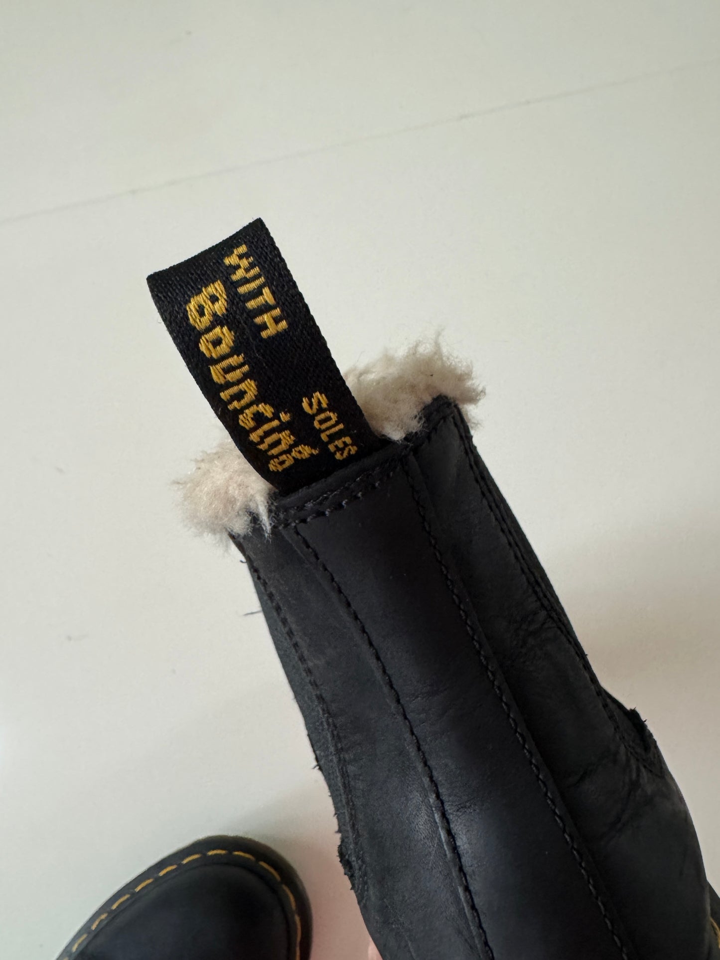 Botas Chelsea de piel negras, Talla 6 usa, 37 eu, 4 Uk, Dr Martens, Mujer