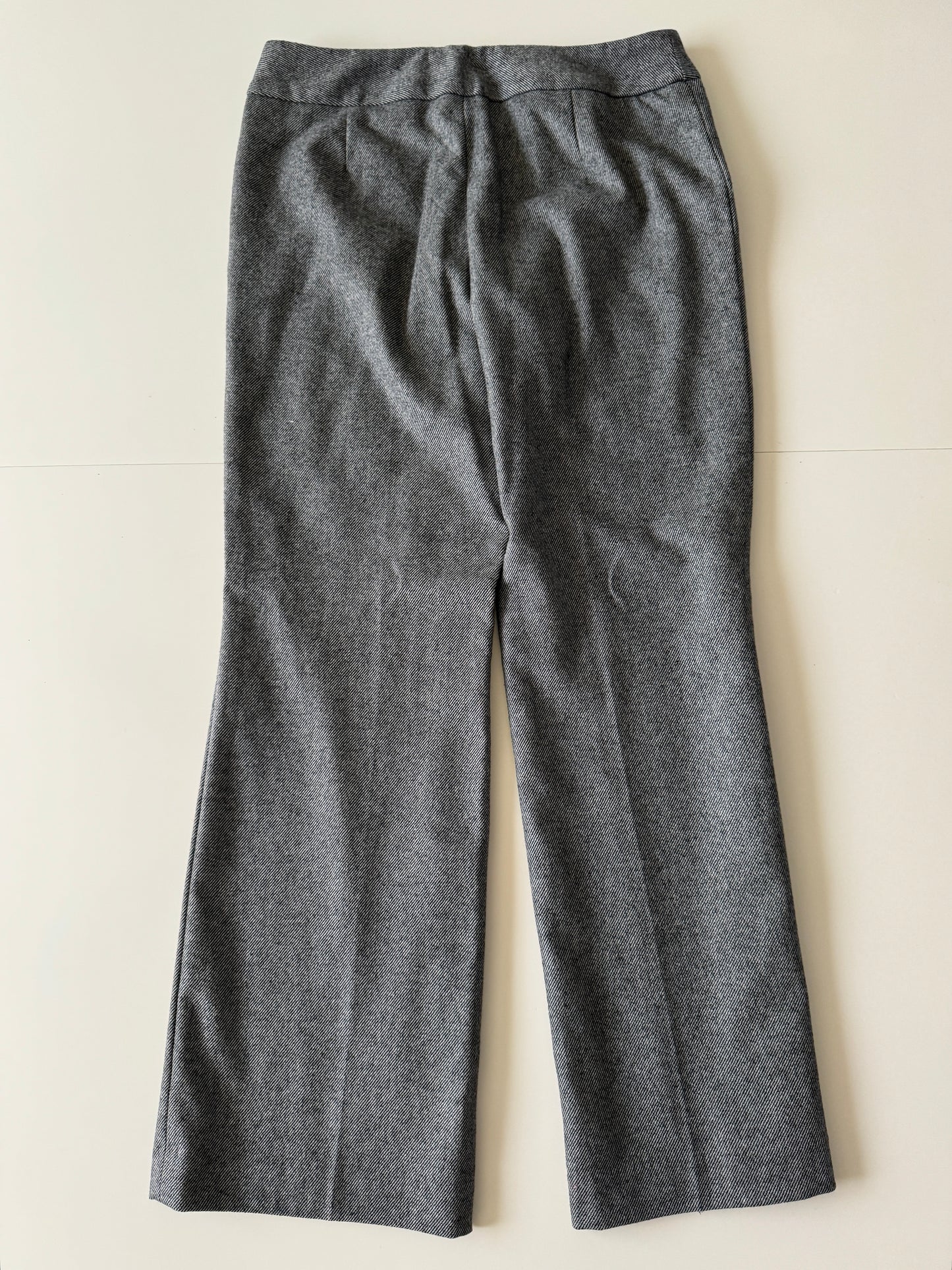 Pantalones grises de sarga, Talla 6P, M, Mujer