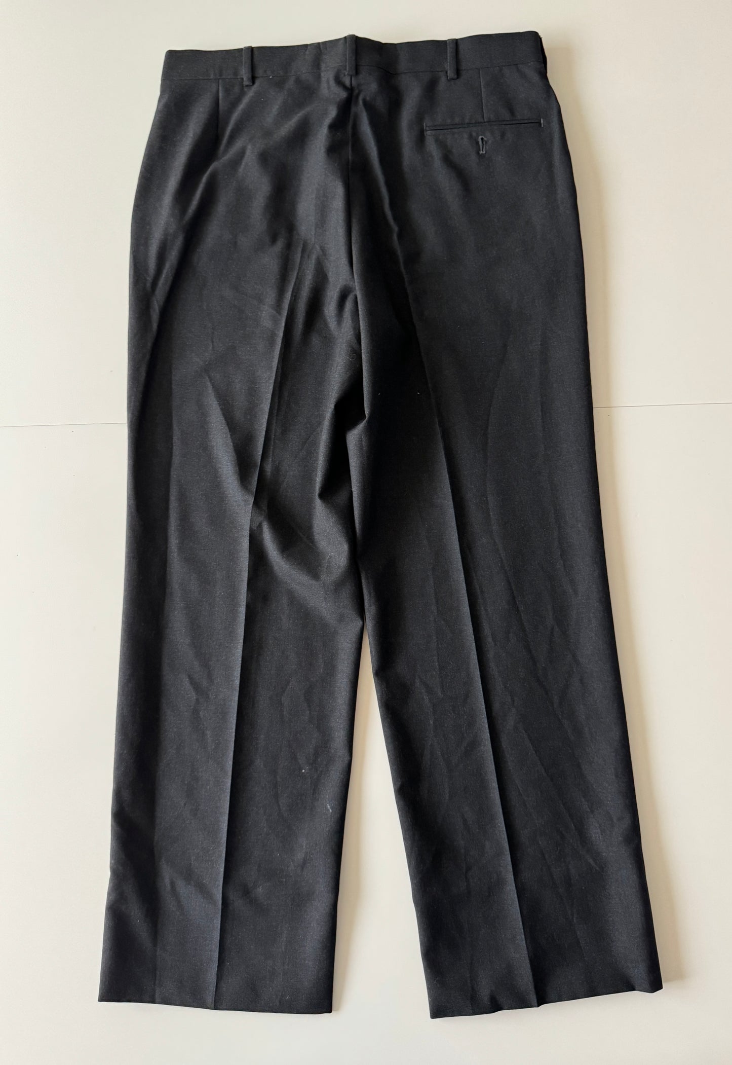 Pantalones de vestir negros, Talla 36R, Hombre