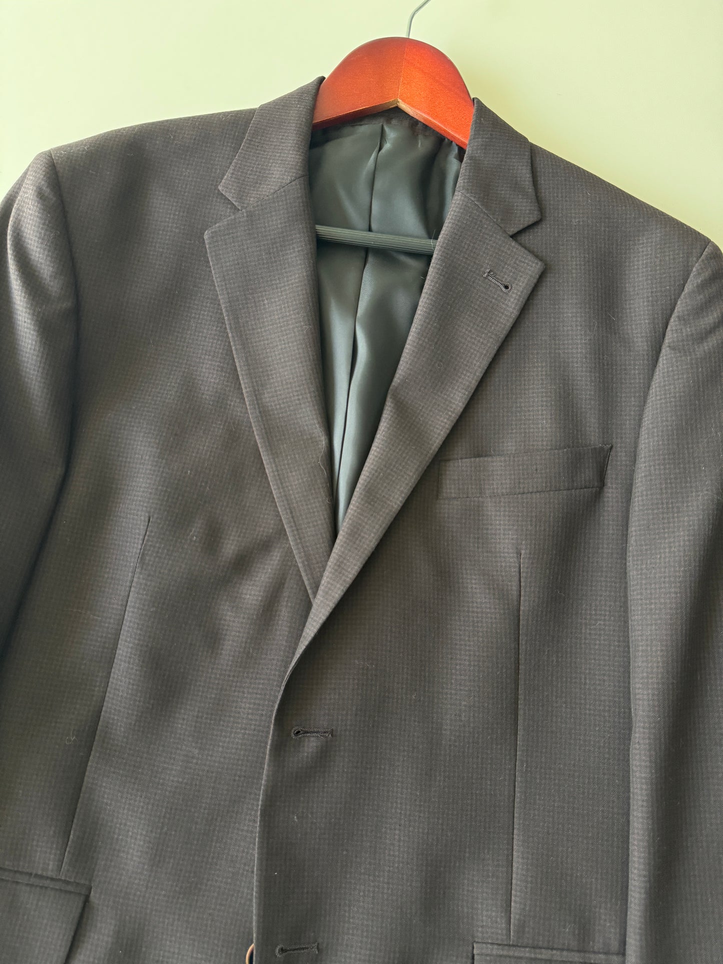 Blazer cuadros pequeños, Talla 42R-36, L, Hombre