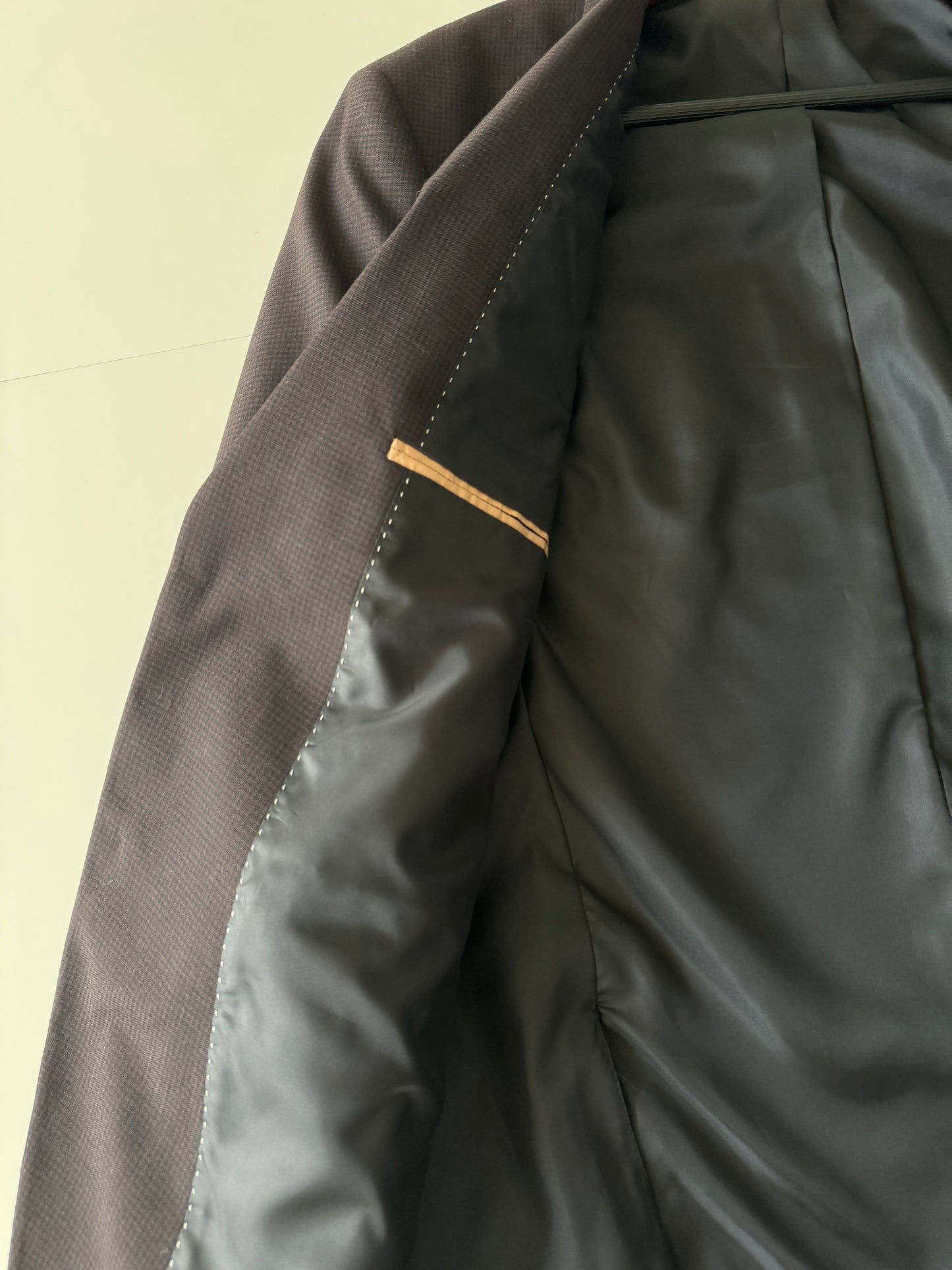 Blazer cuadros pequeños, Talla 42R-36, L, Hombre