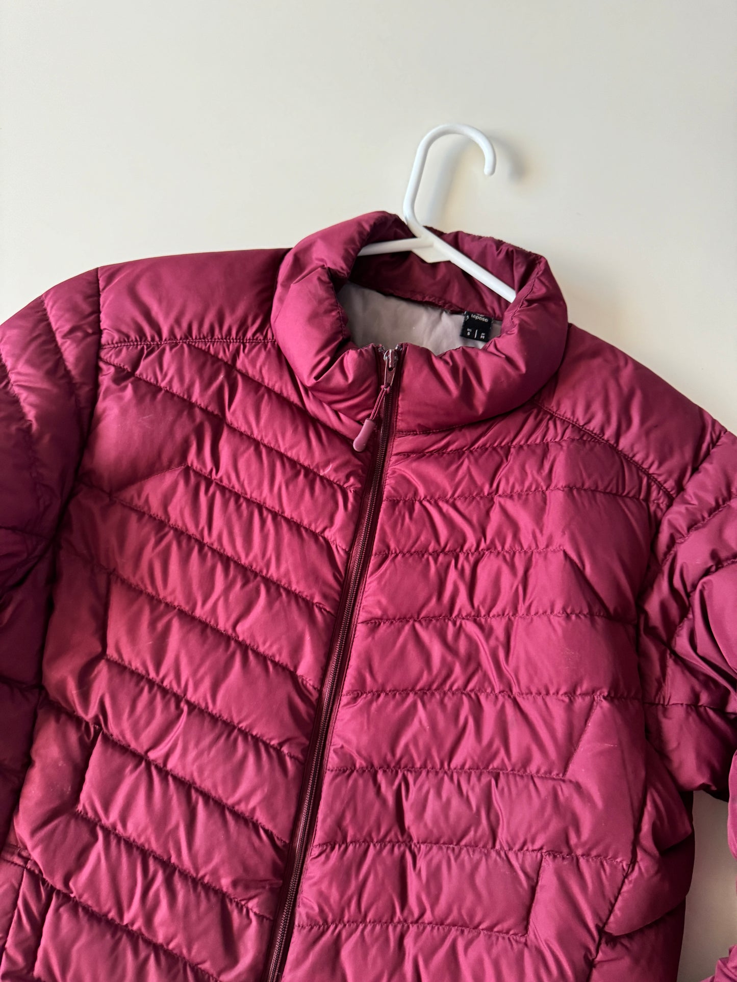 Chaqueta capitoneada vino, Talla S, Hombre