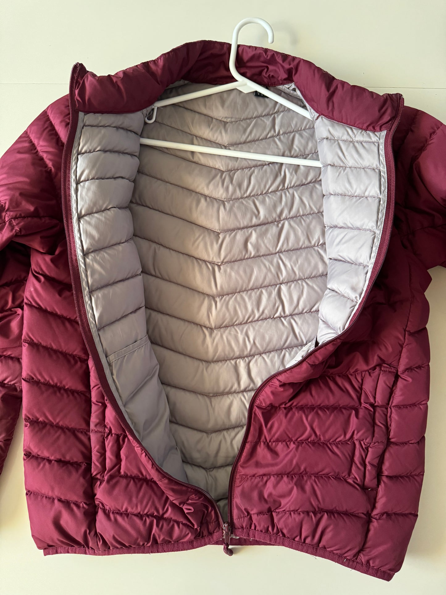 Chaqueta capitoneada vino, Talla S, Hombre