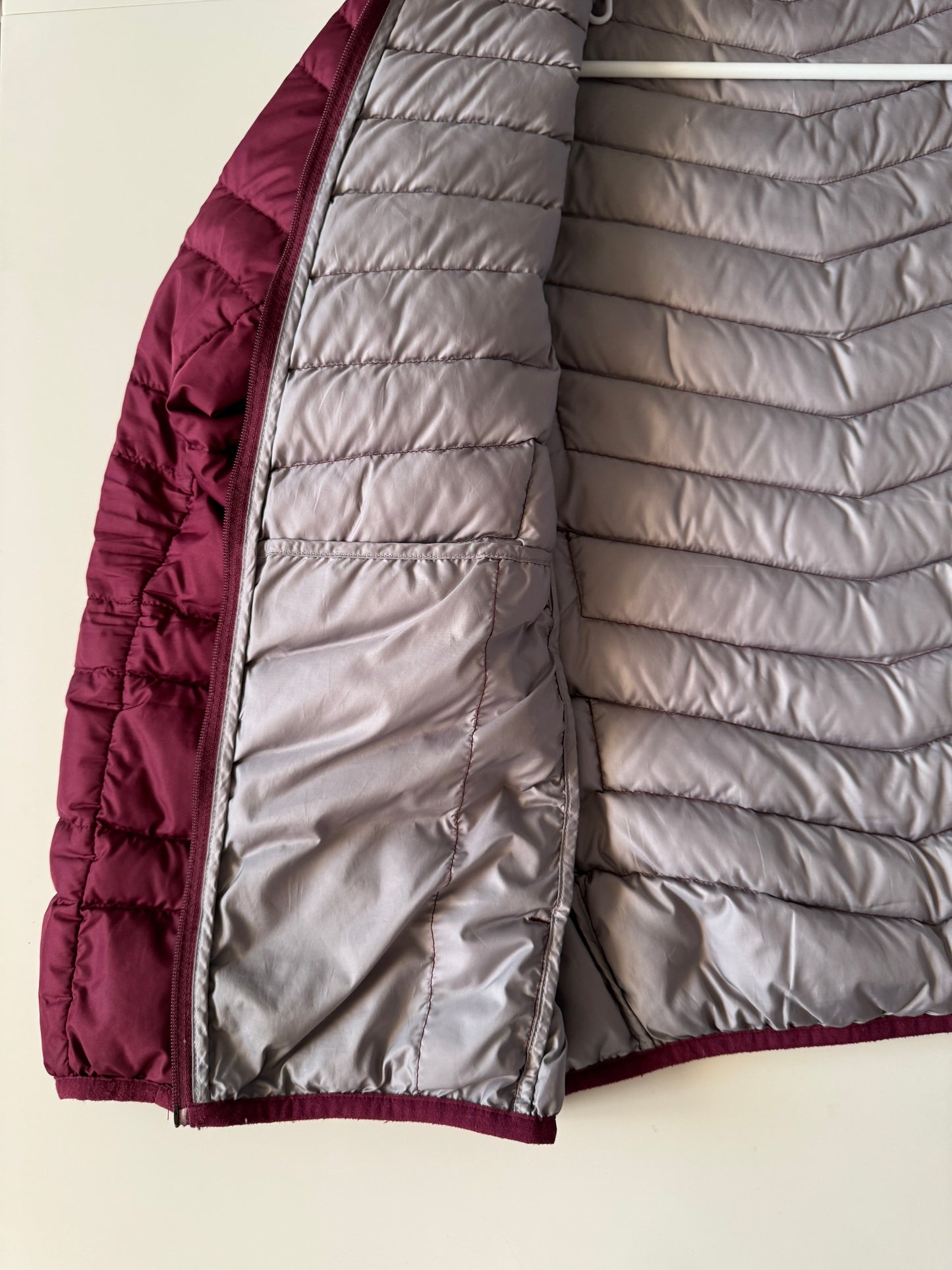 Chaqueta capitoneada vino, Talla S, Hombre
