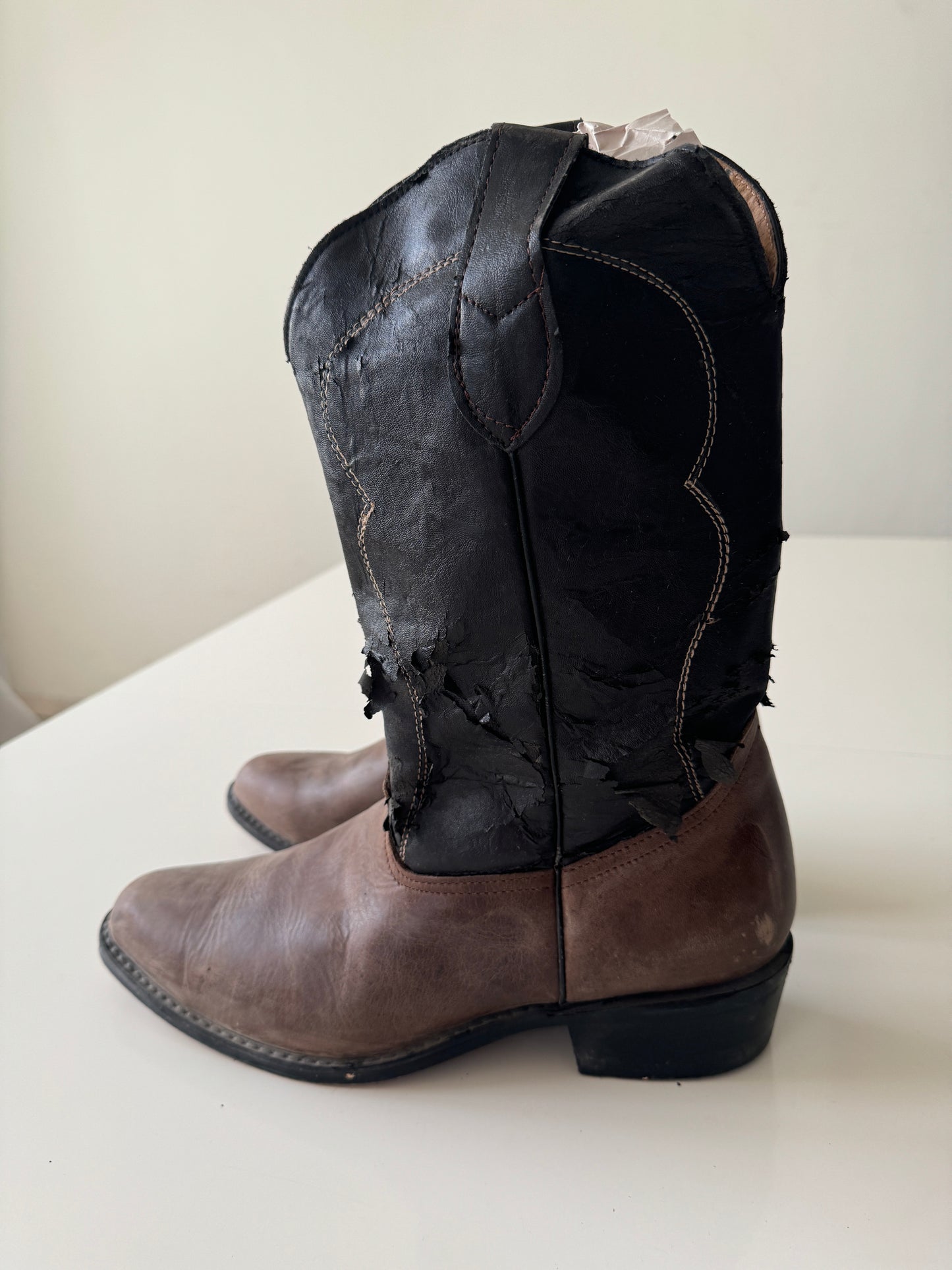 Botas vaqueras cafe, Talla 10Mx, Hombre