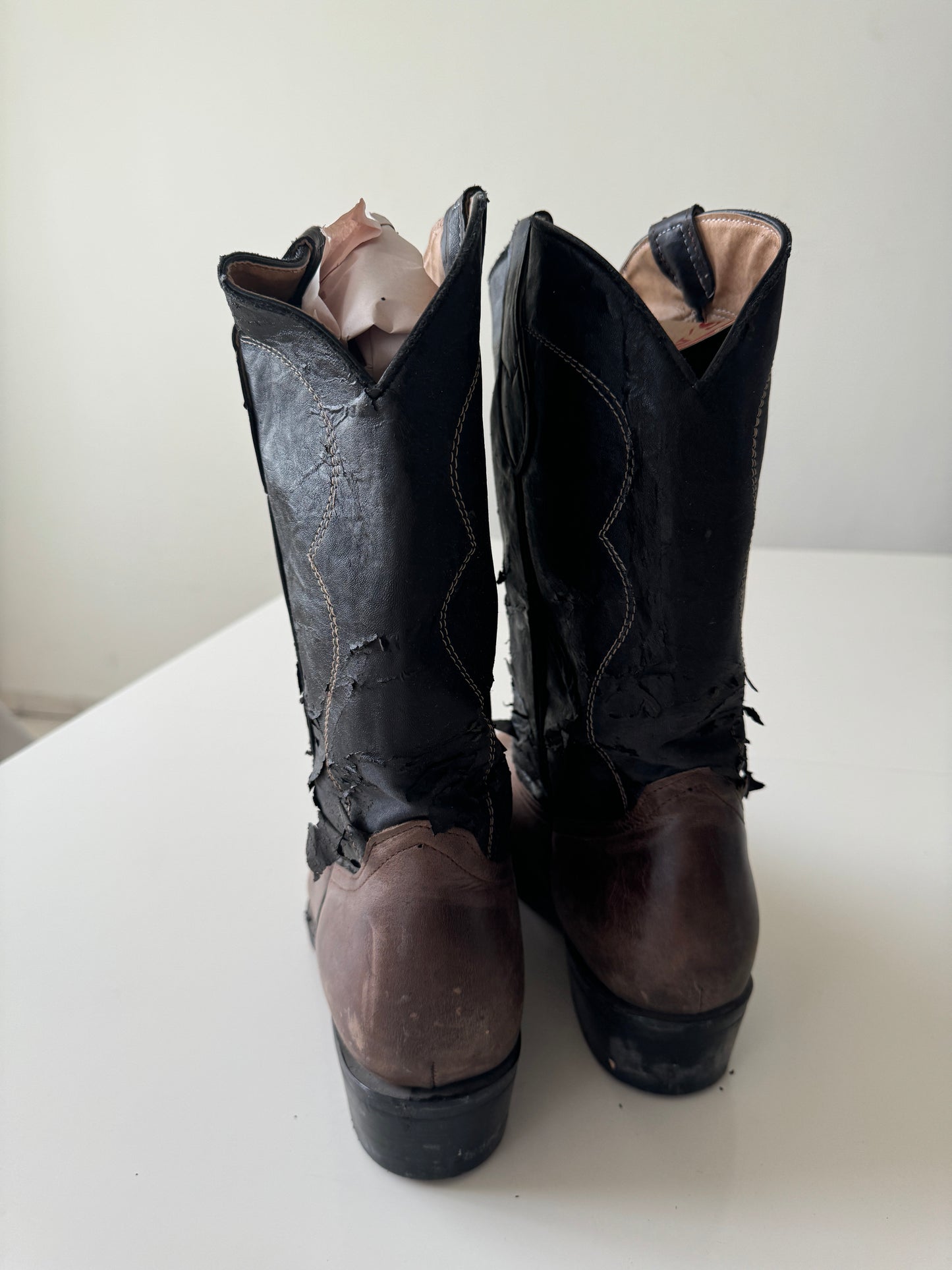 Botas vaqueras cafe, Talla 10Mx, Hombre