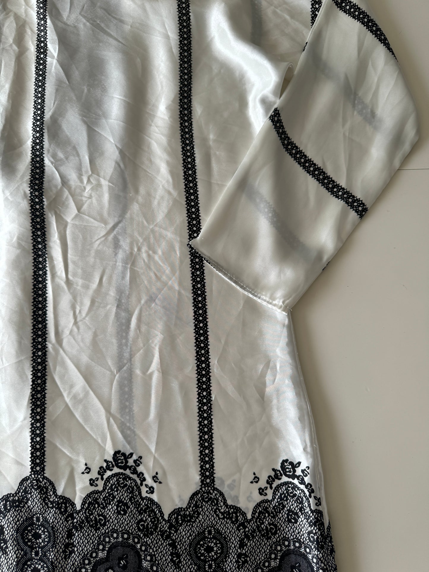 Tunica blanca estampada, Talla S/M, Mujer