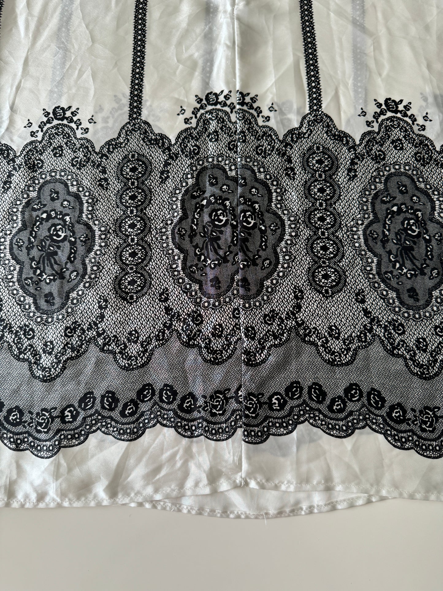 Tunica blanca estampada, Talla S/M, Mujer