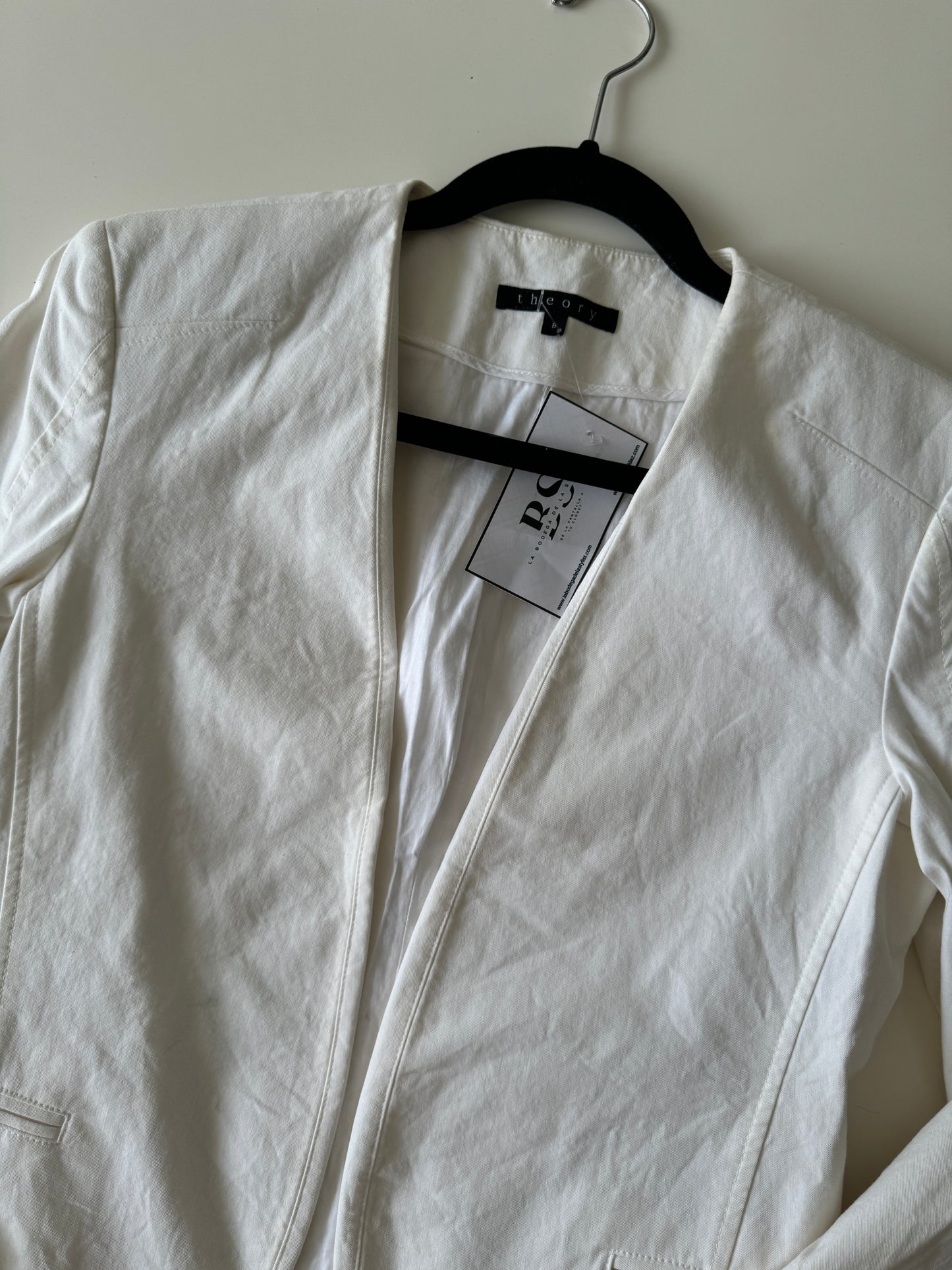 Blazer blanco, Talla 8, M, Mujer