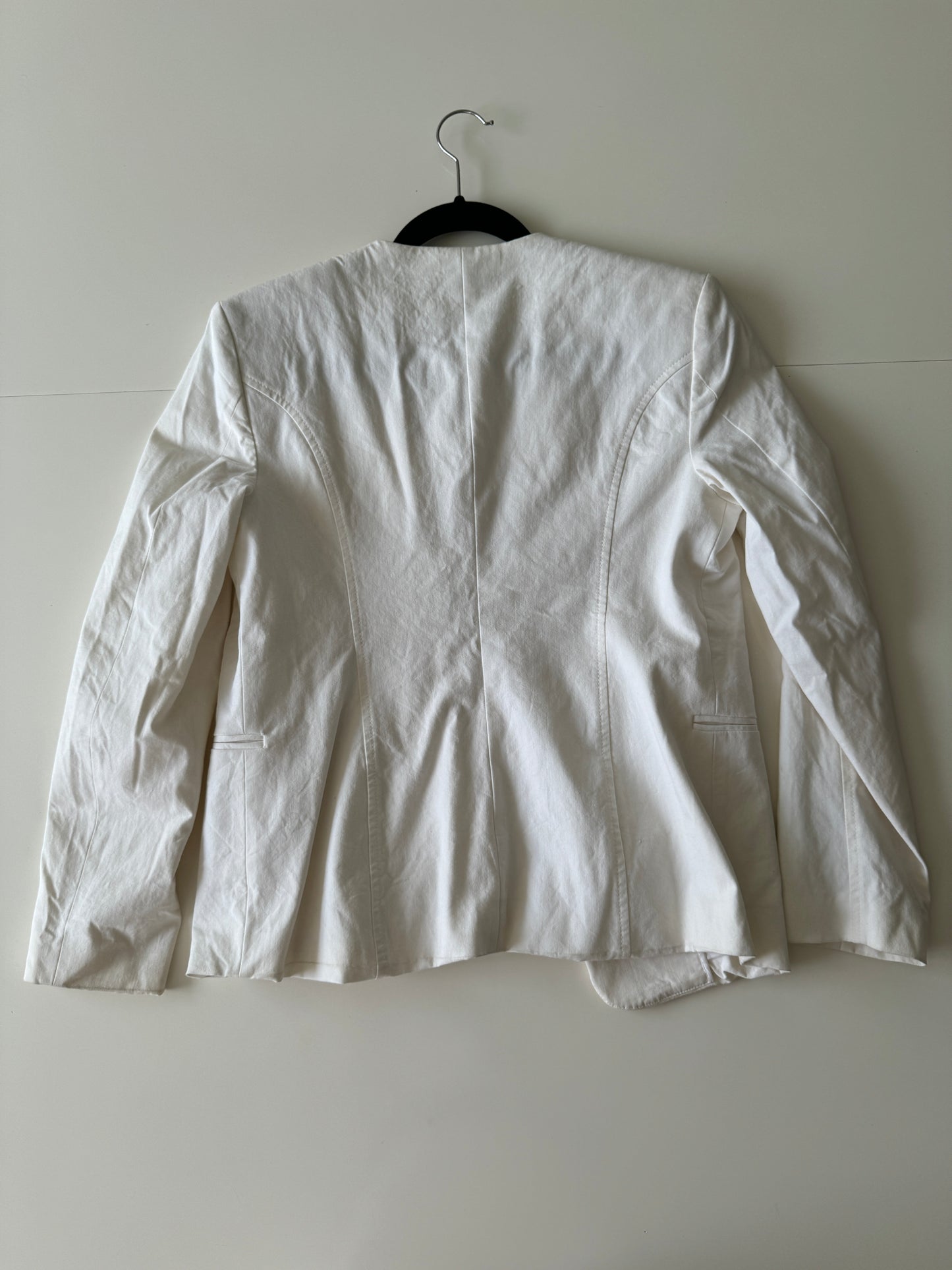 Blazer blanco, Talla 8, M, Mujer
