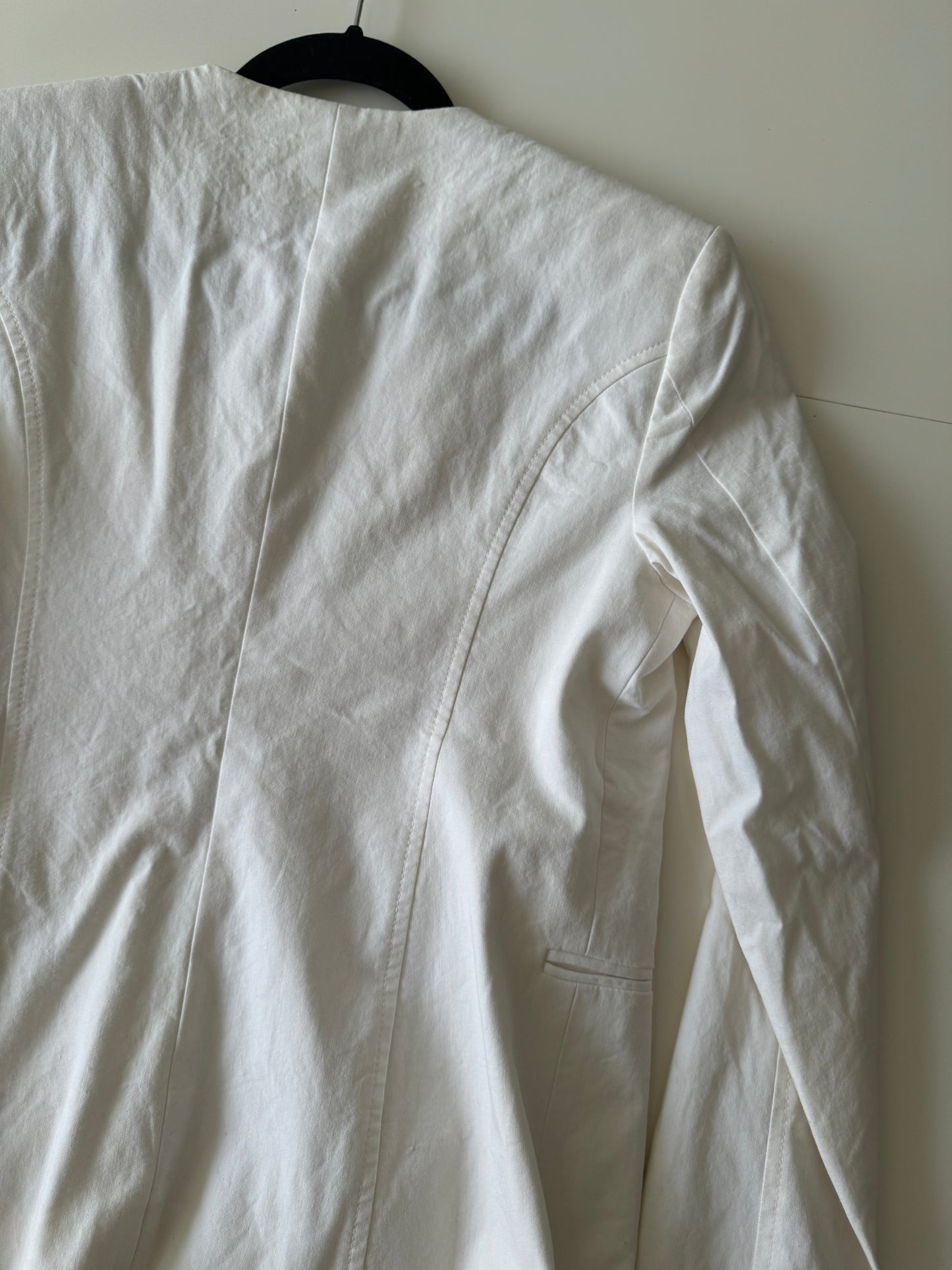 Blazer blanco, Talla 8, M, Mujer