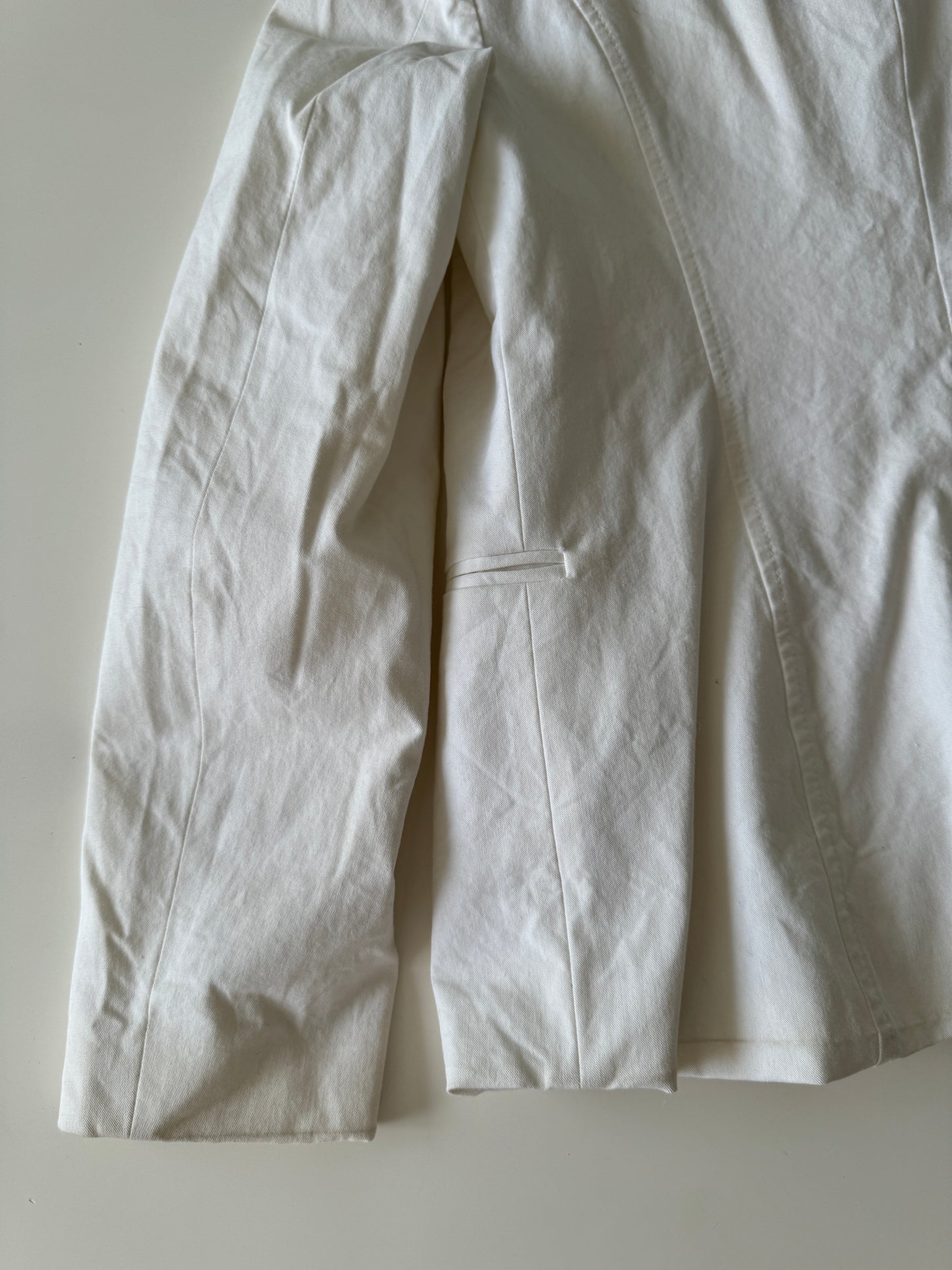 Blazer blanco, Talla 8, M, Mujer