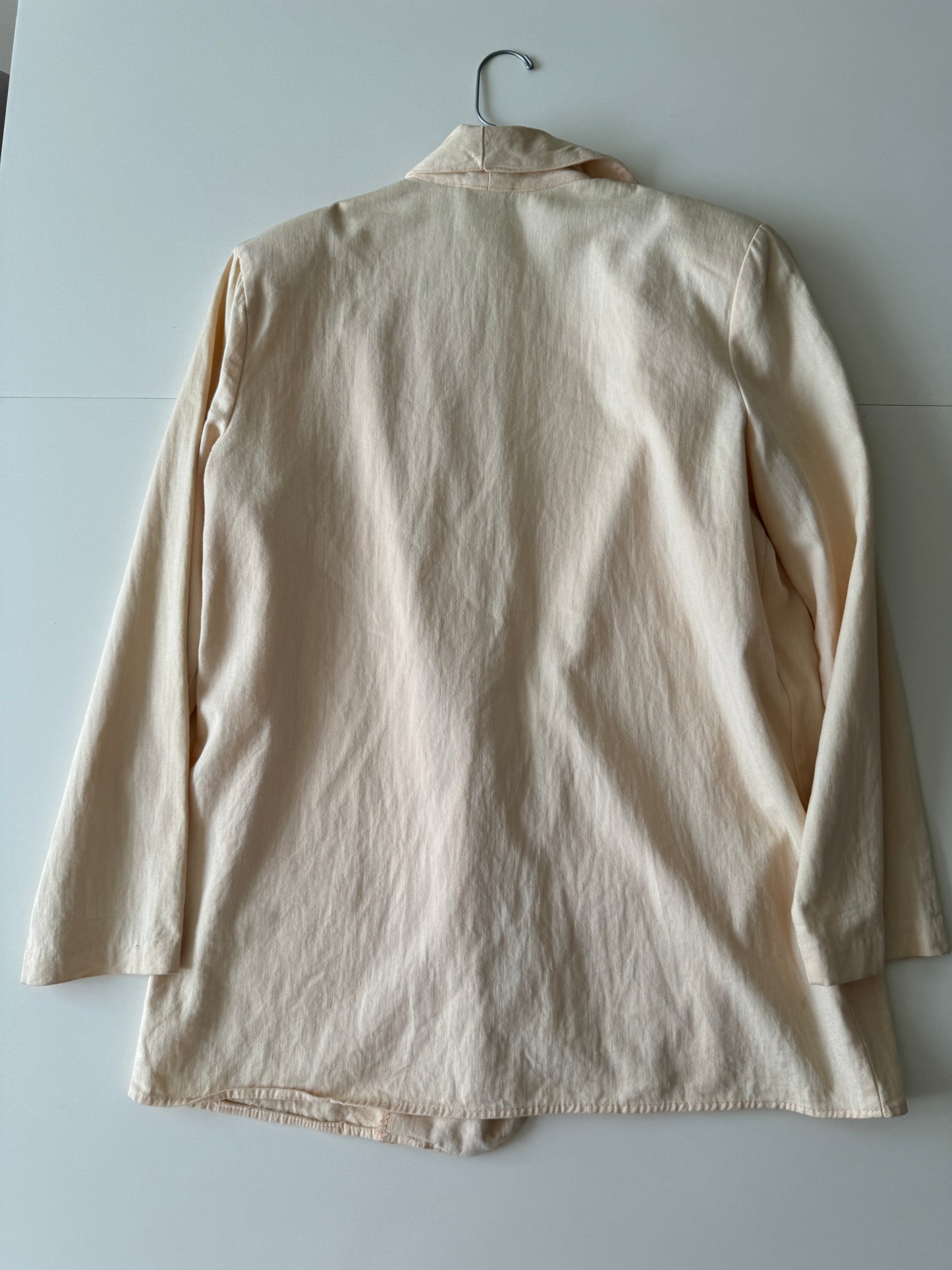 Blazer beige vintage, Talla M, Mujer