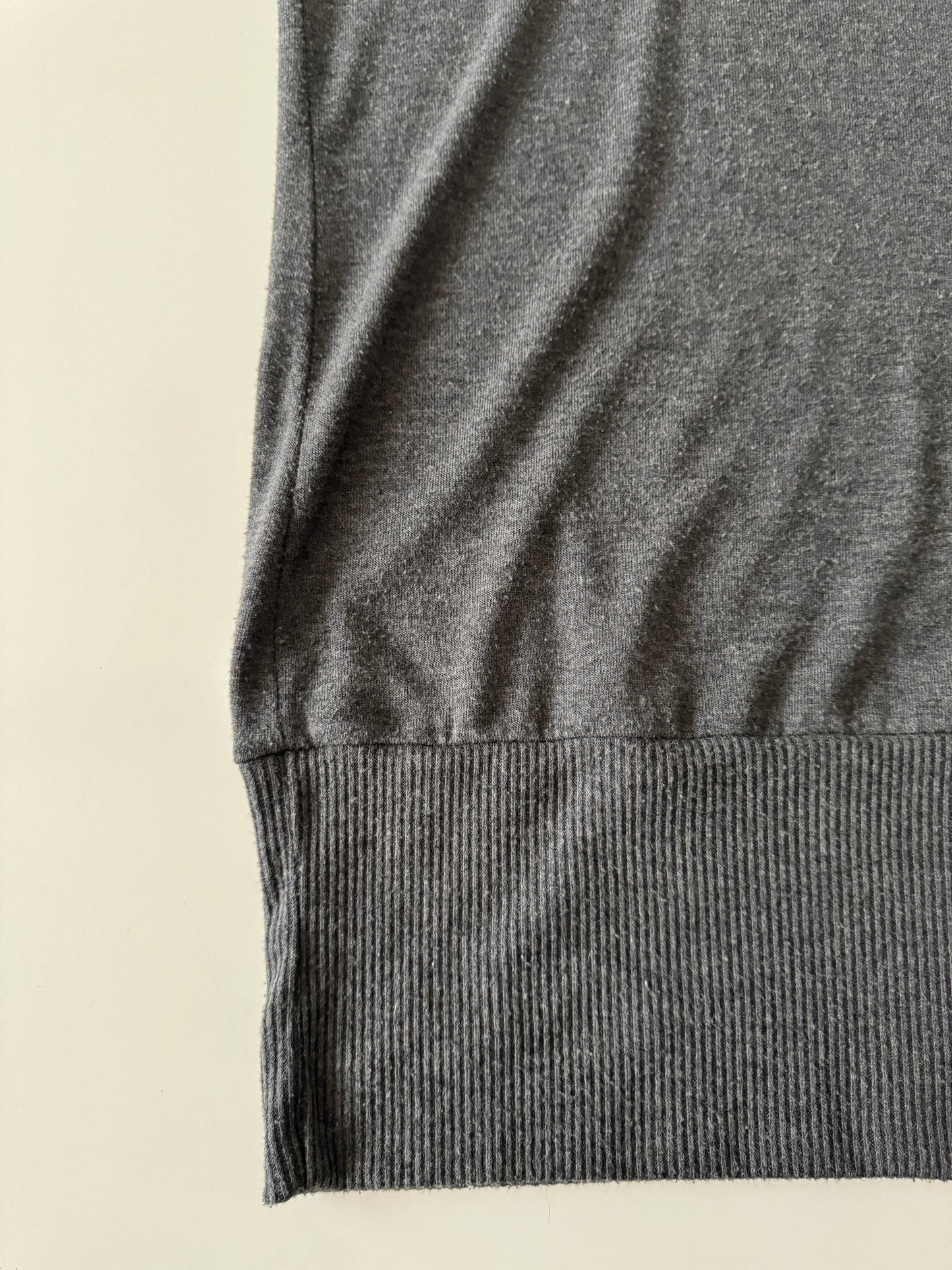Vestido gris de punto, Talla S, Mujer