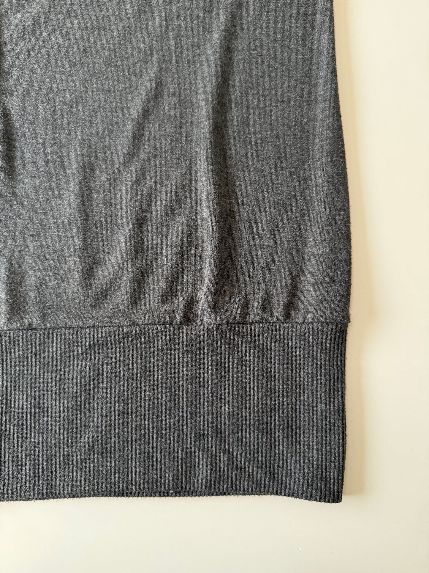Vestido gris de punto, Talla S, Mujer