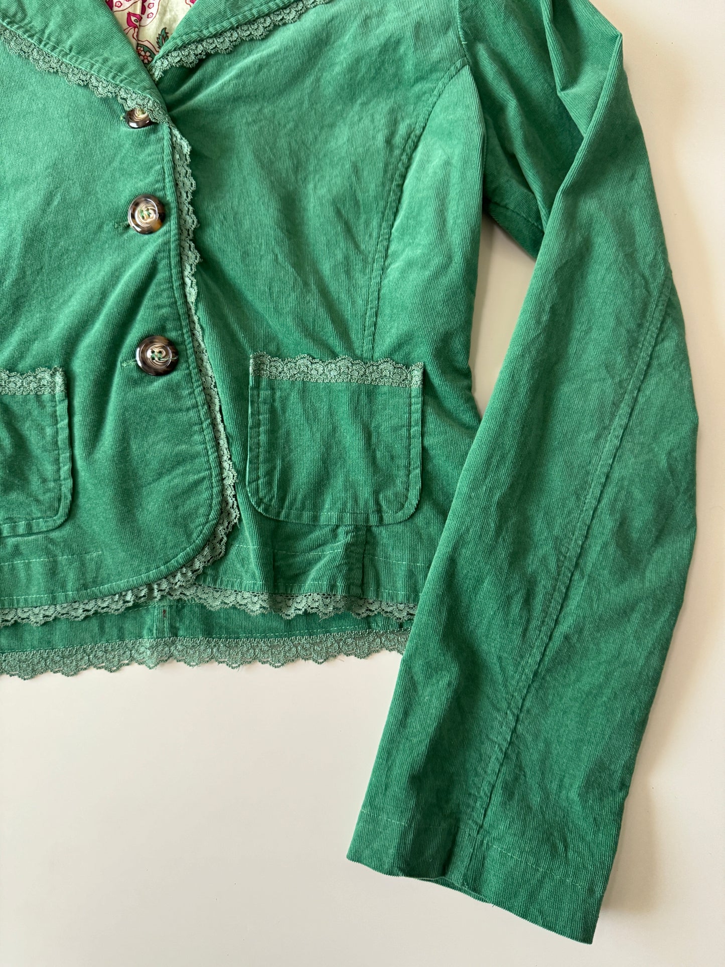 Saco corto de corduroy, Talla L (queda a M), Mujer
