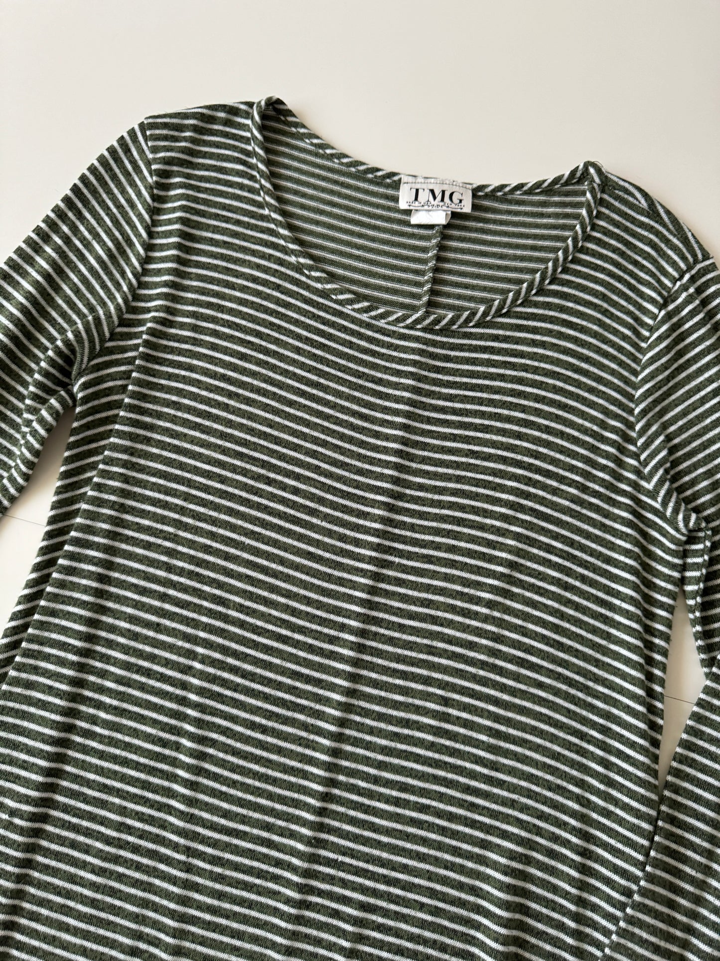 Vestido de rayas de punto, Talla L, Mujer