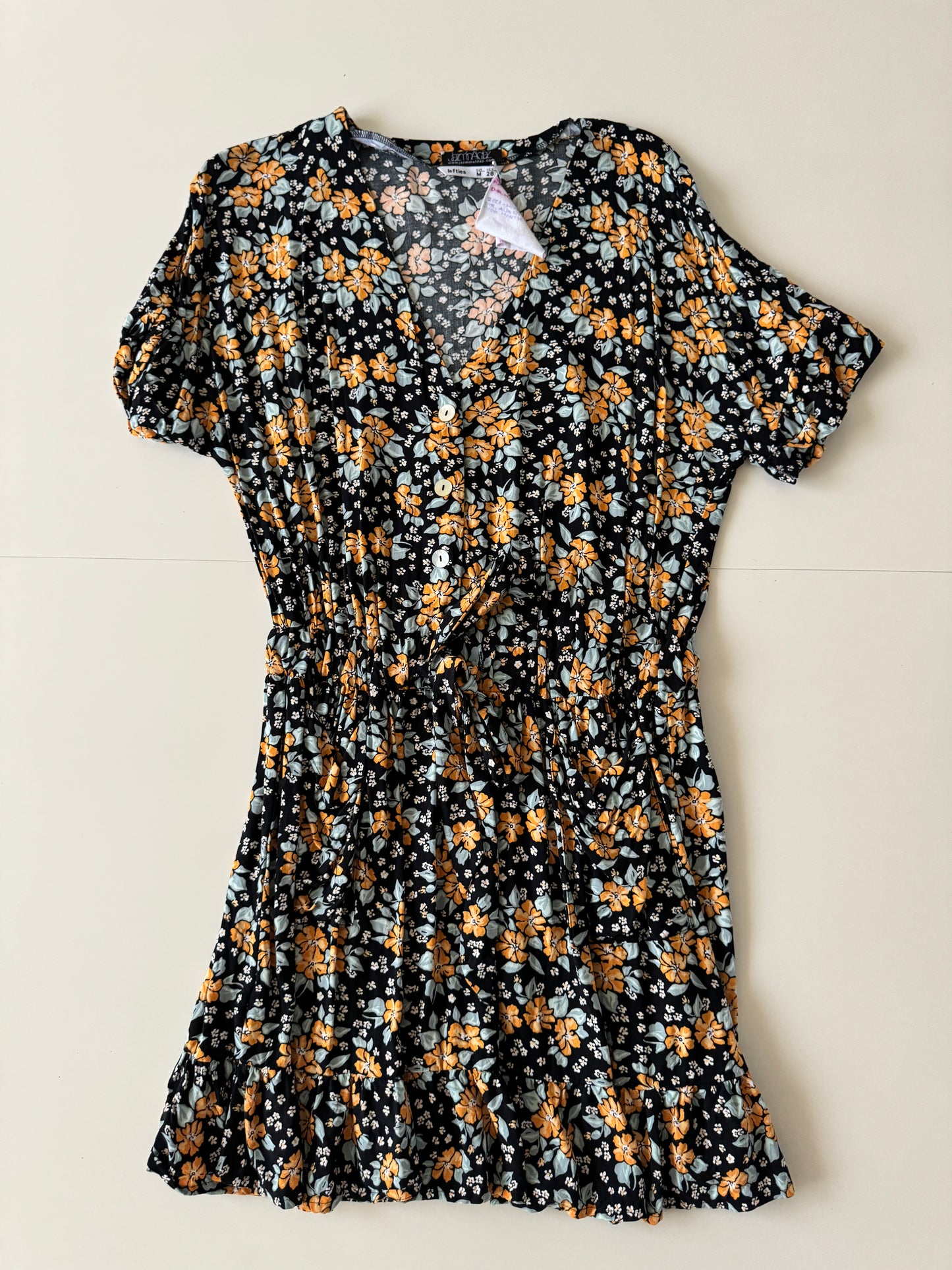 Vestido estampado de verano, Talla M, 20Mx, Mujer