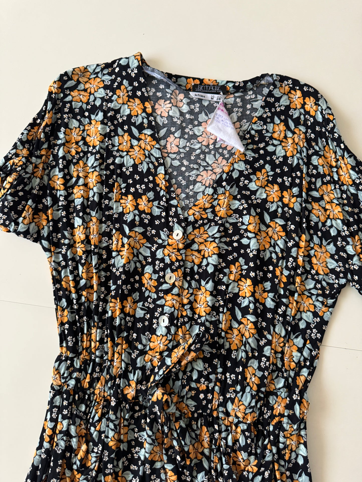 Vestido estampado de verano, Talla M, 20Mx, Mujer