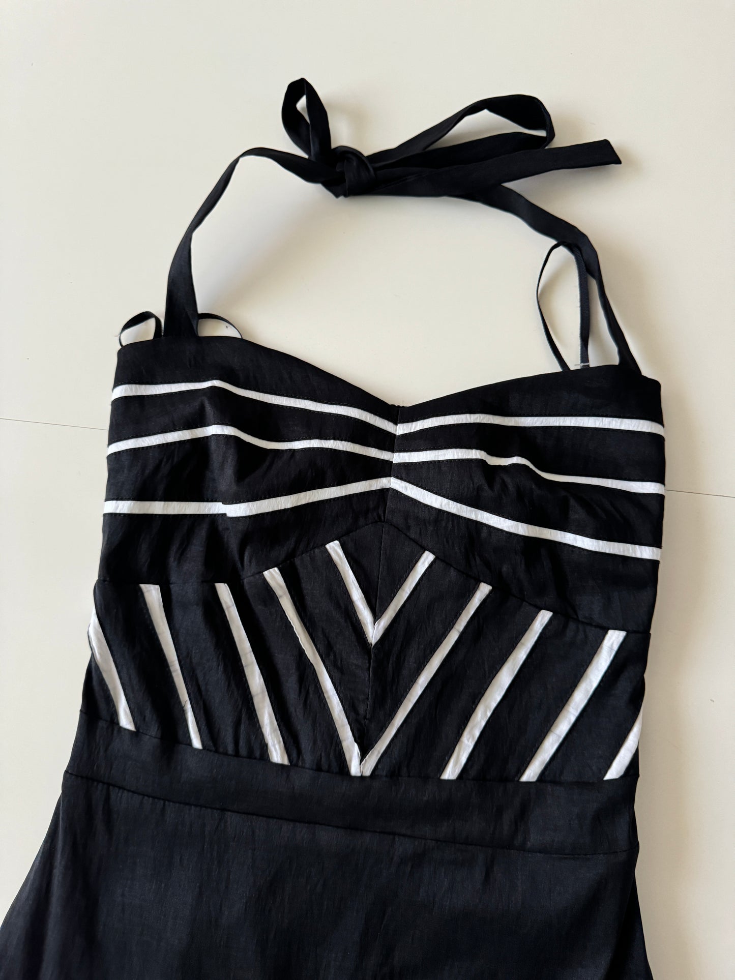 Vestido de tafeta negra, Talla M, Mujer