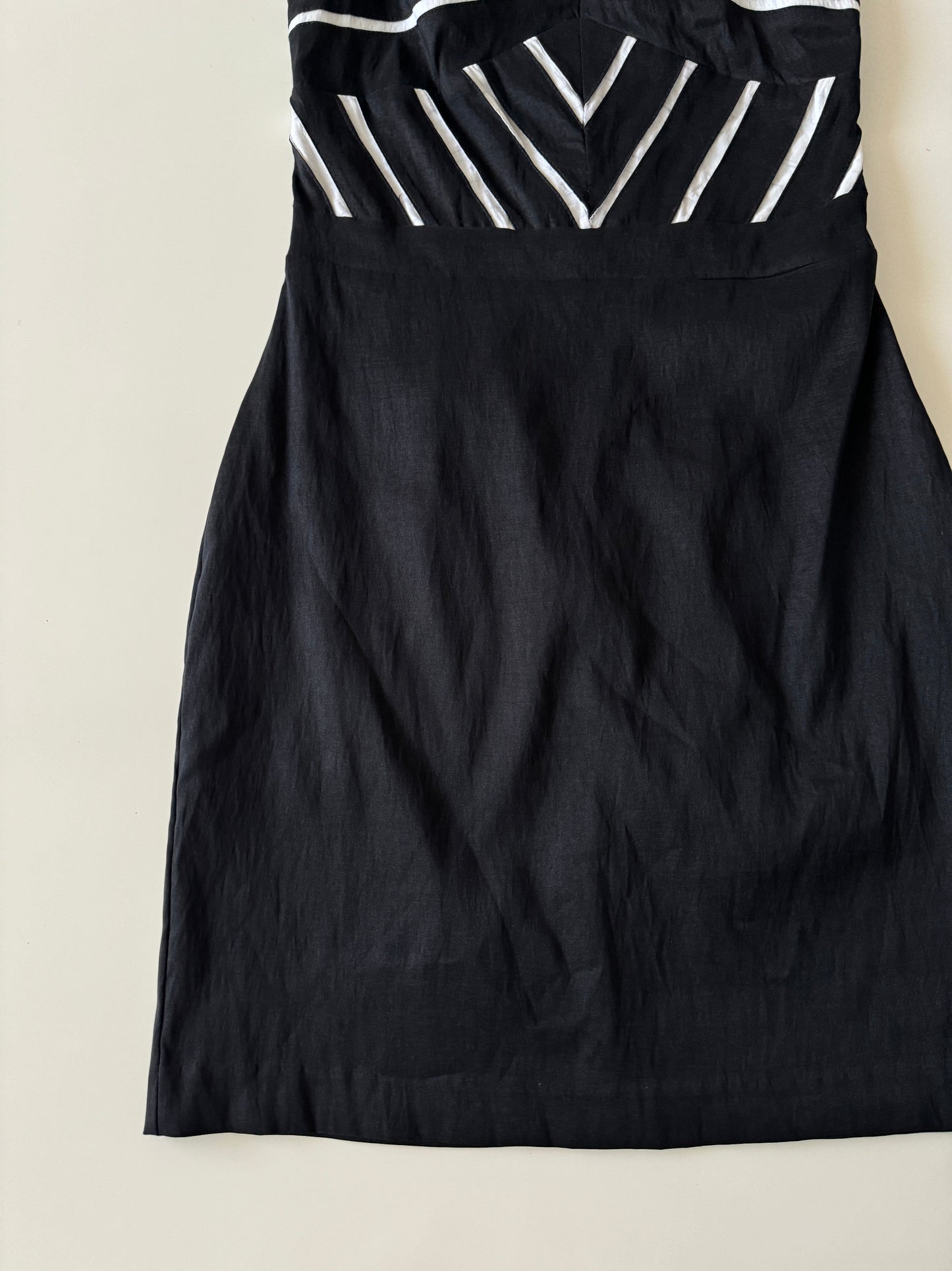 Vestido de tafeta negra, Talla M, Mujer