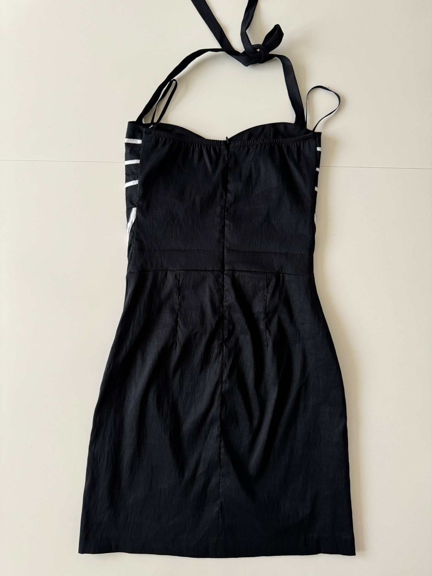 Vestido de tafeta negra, Talla M, Mujer