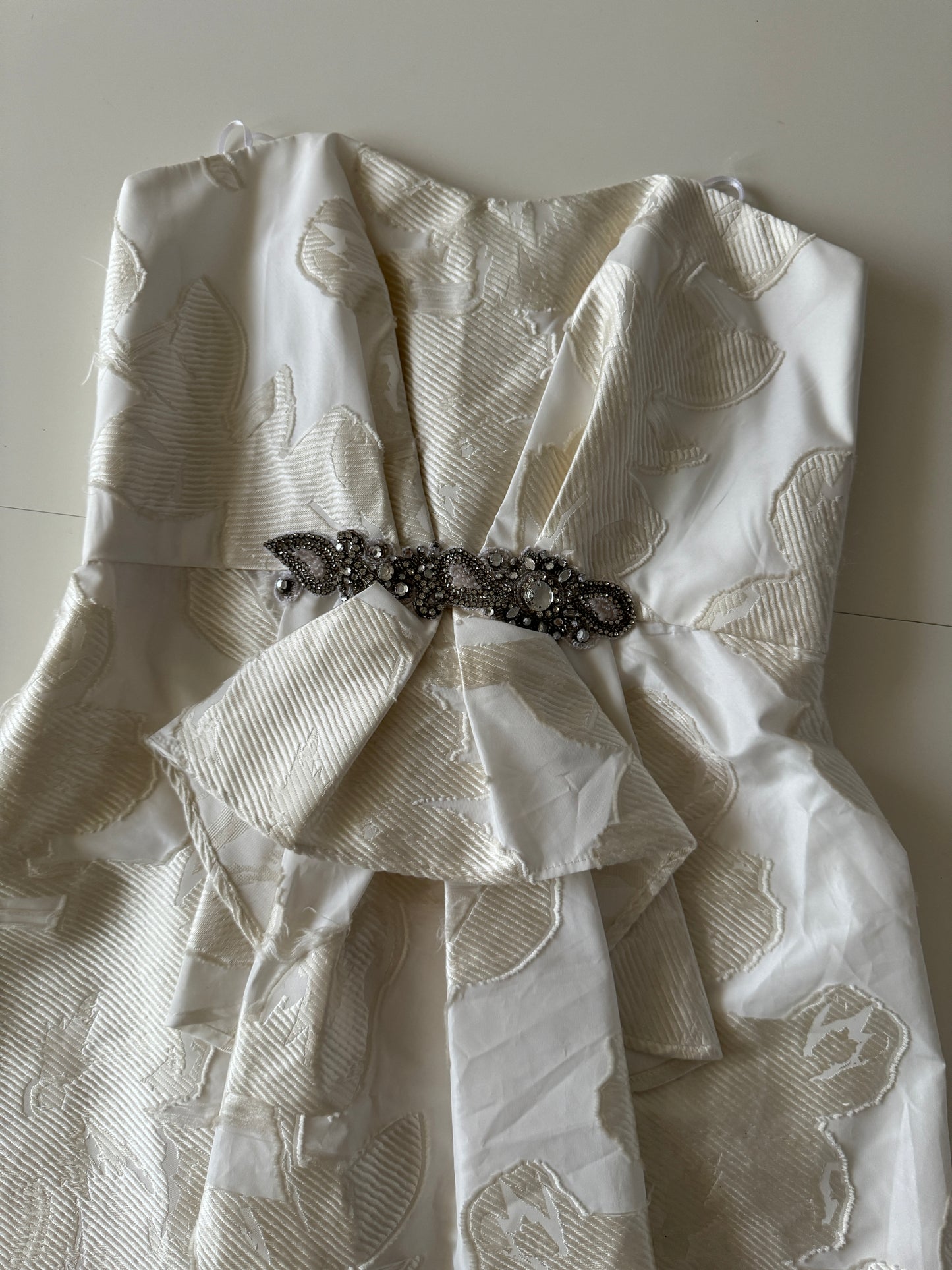 Vestido de tela brocada, Talla 6, M, Mujer