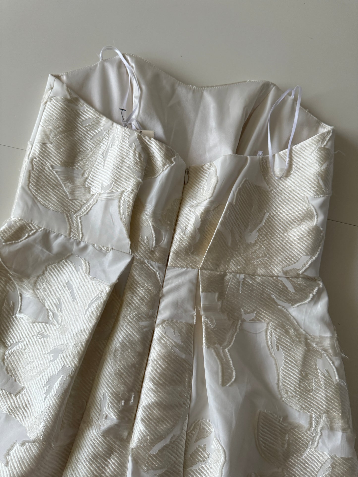 Vestido de tela brocada, Talla 6, M, Mujer