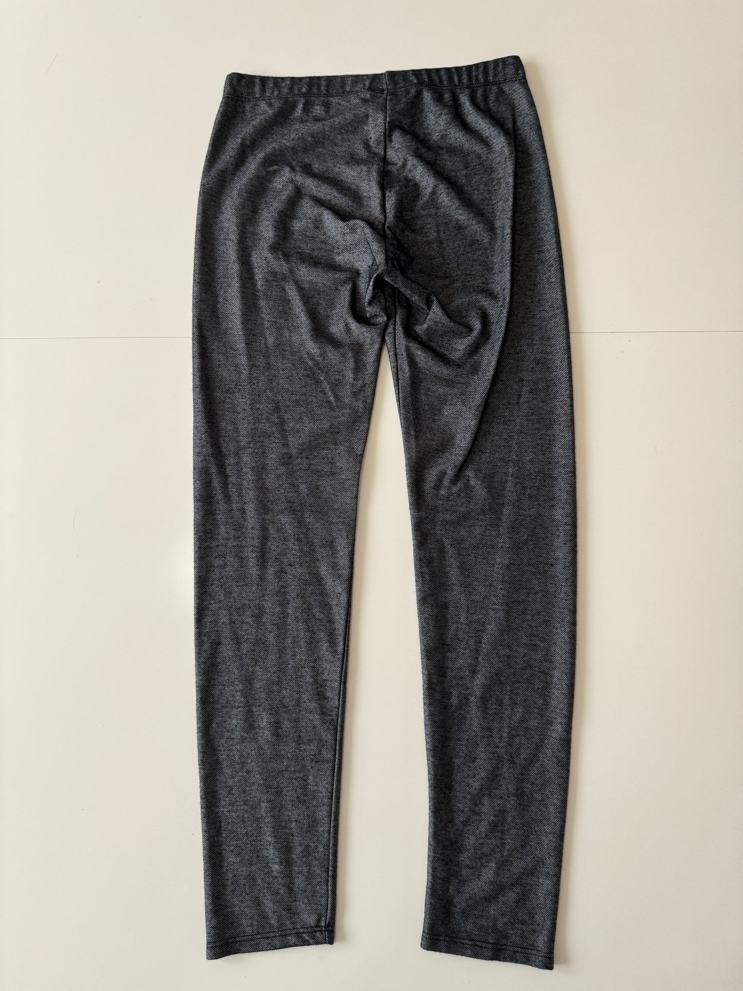 Leggins de tela grises, Talla 12 Teen, XS Mujer