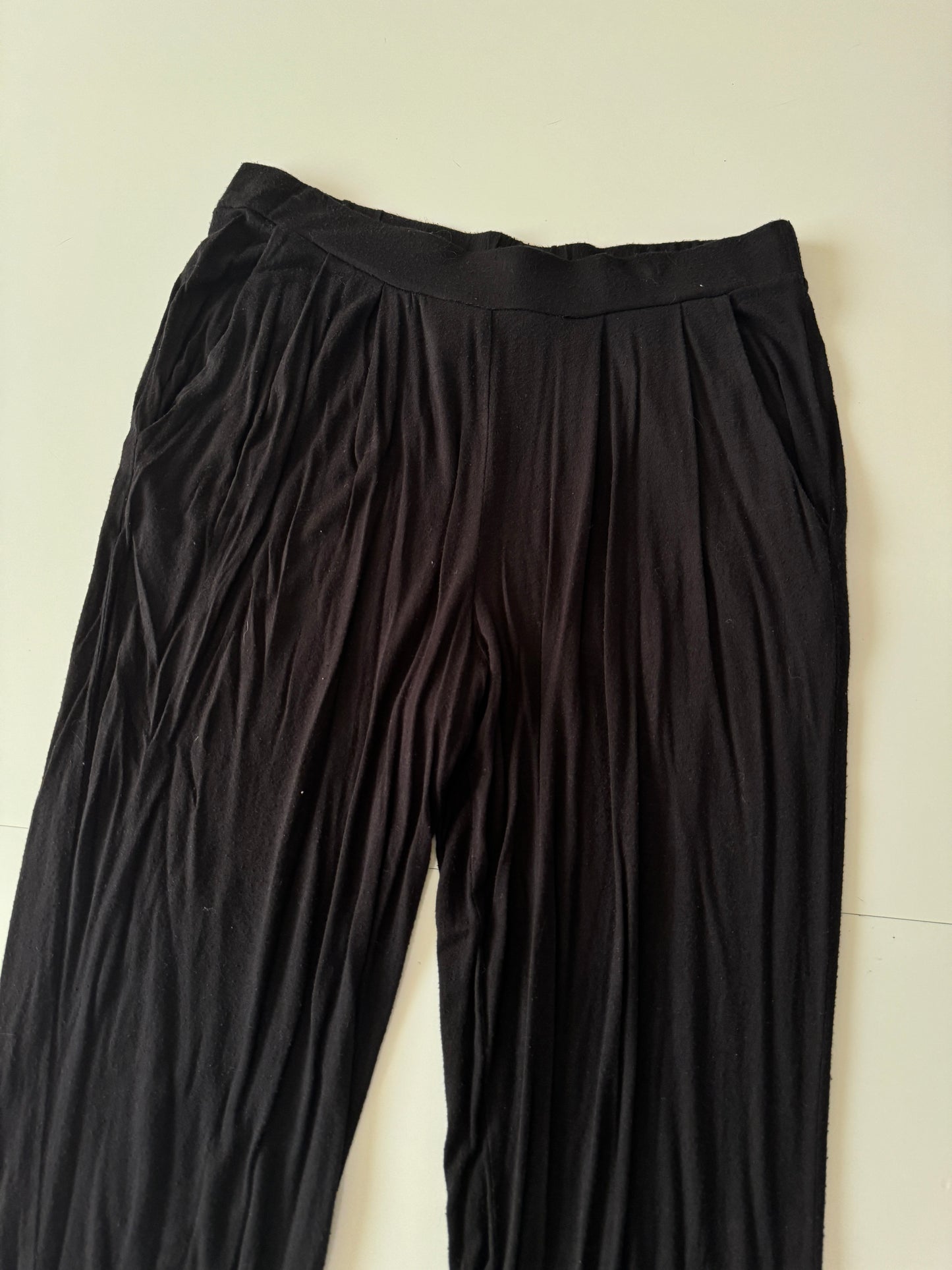 Pantalones de camiseta negra, Talla S, Mujer