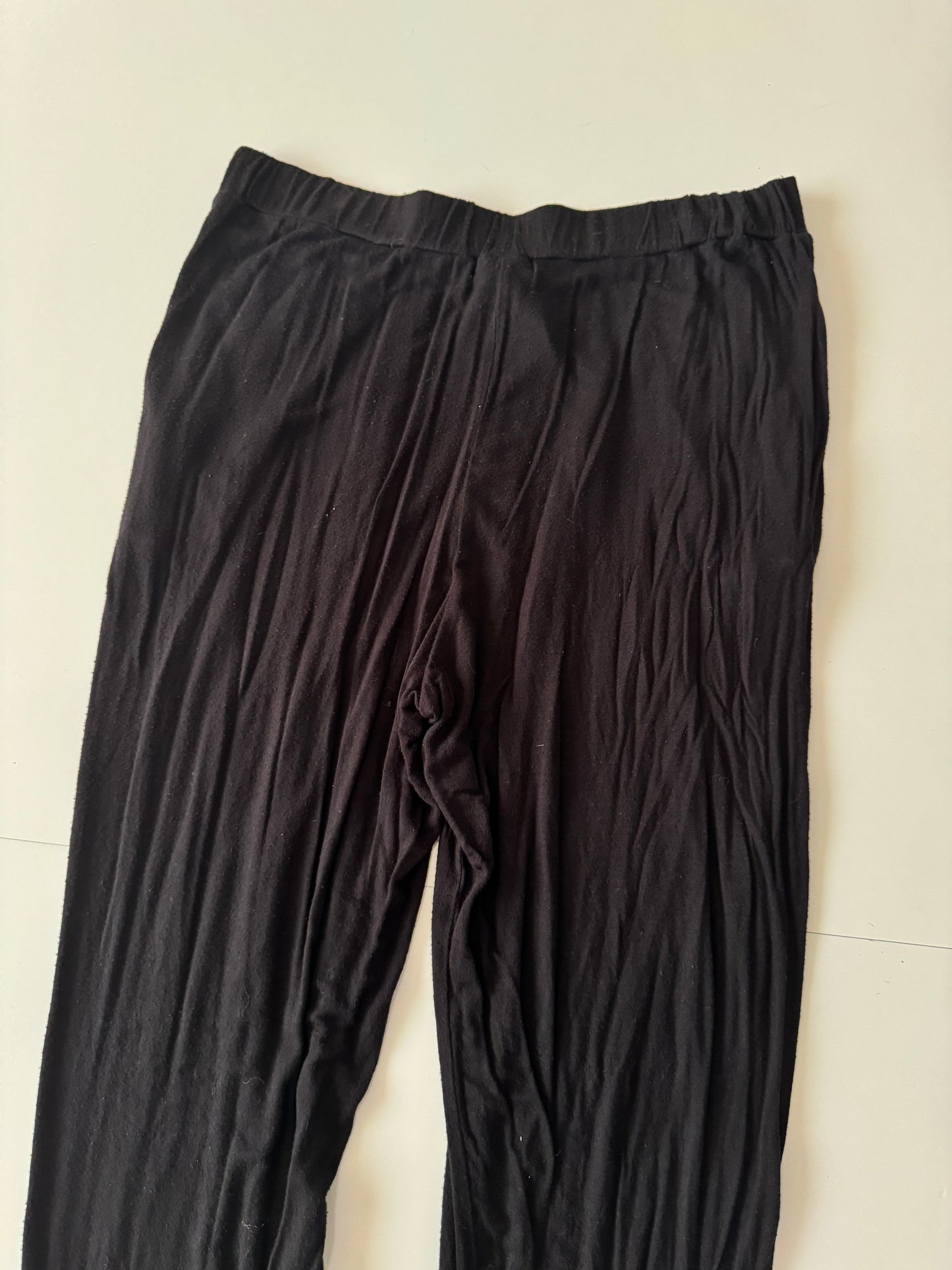 Pantalones de camiseta negra, Talla S, Mujer