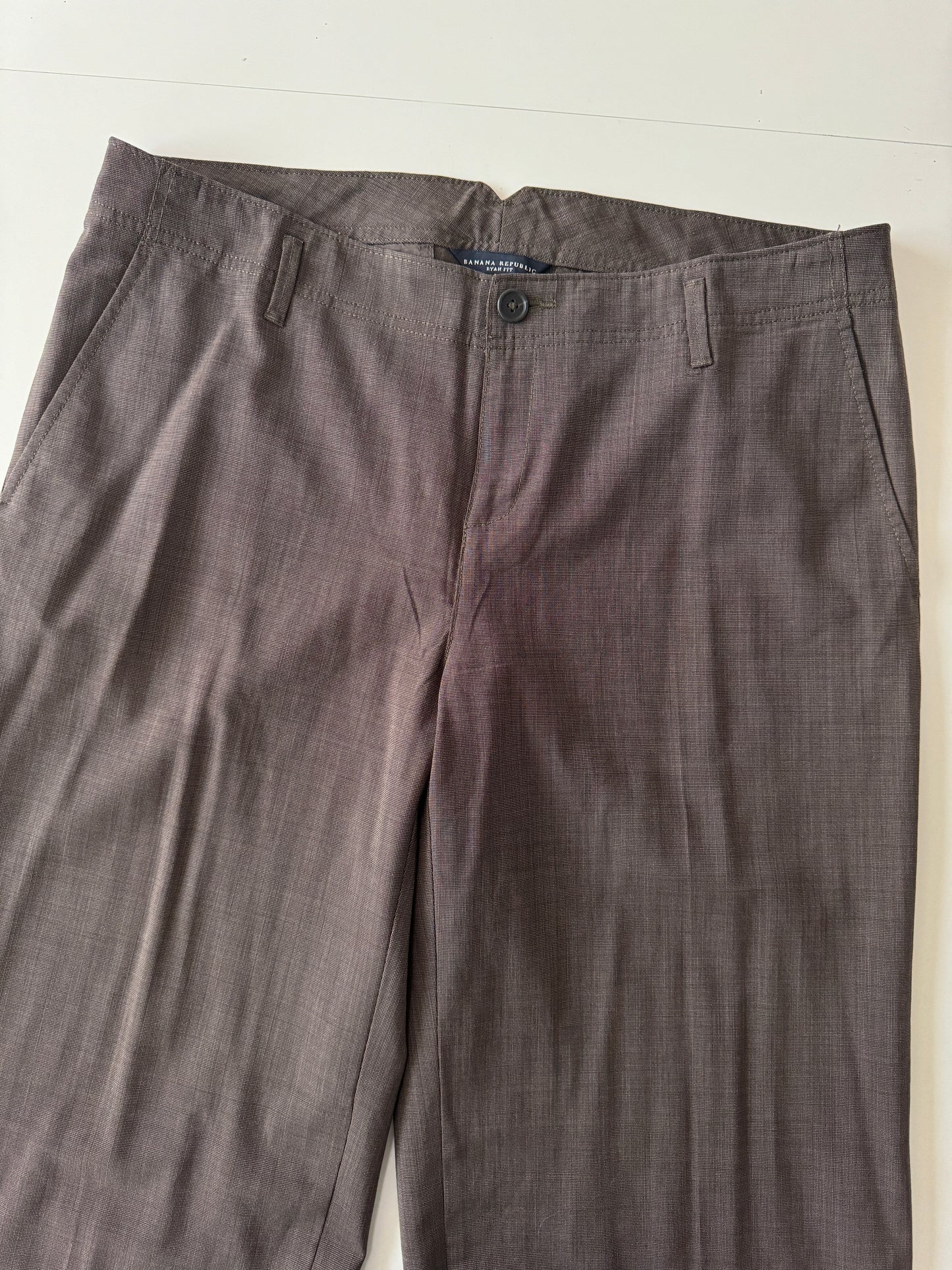 Pantalones cafe de vestir, Talla 12 Usa, Stretch, Mujer