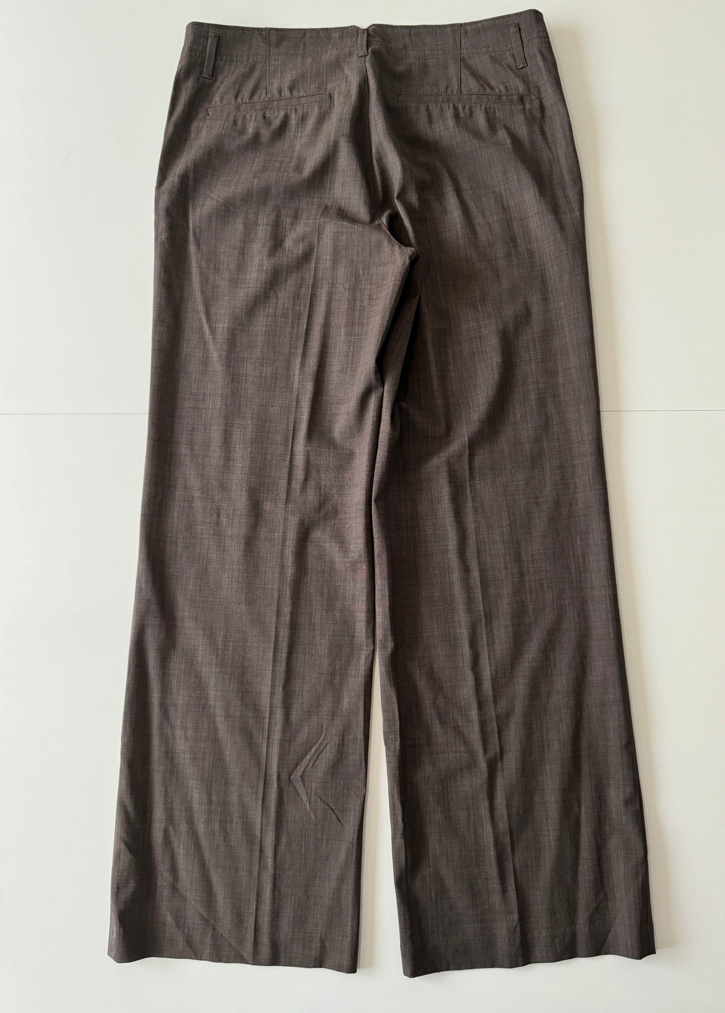 Pantalones cafe de vestir, Talla 12 Usa, Stretch, Mujer