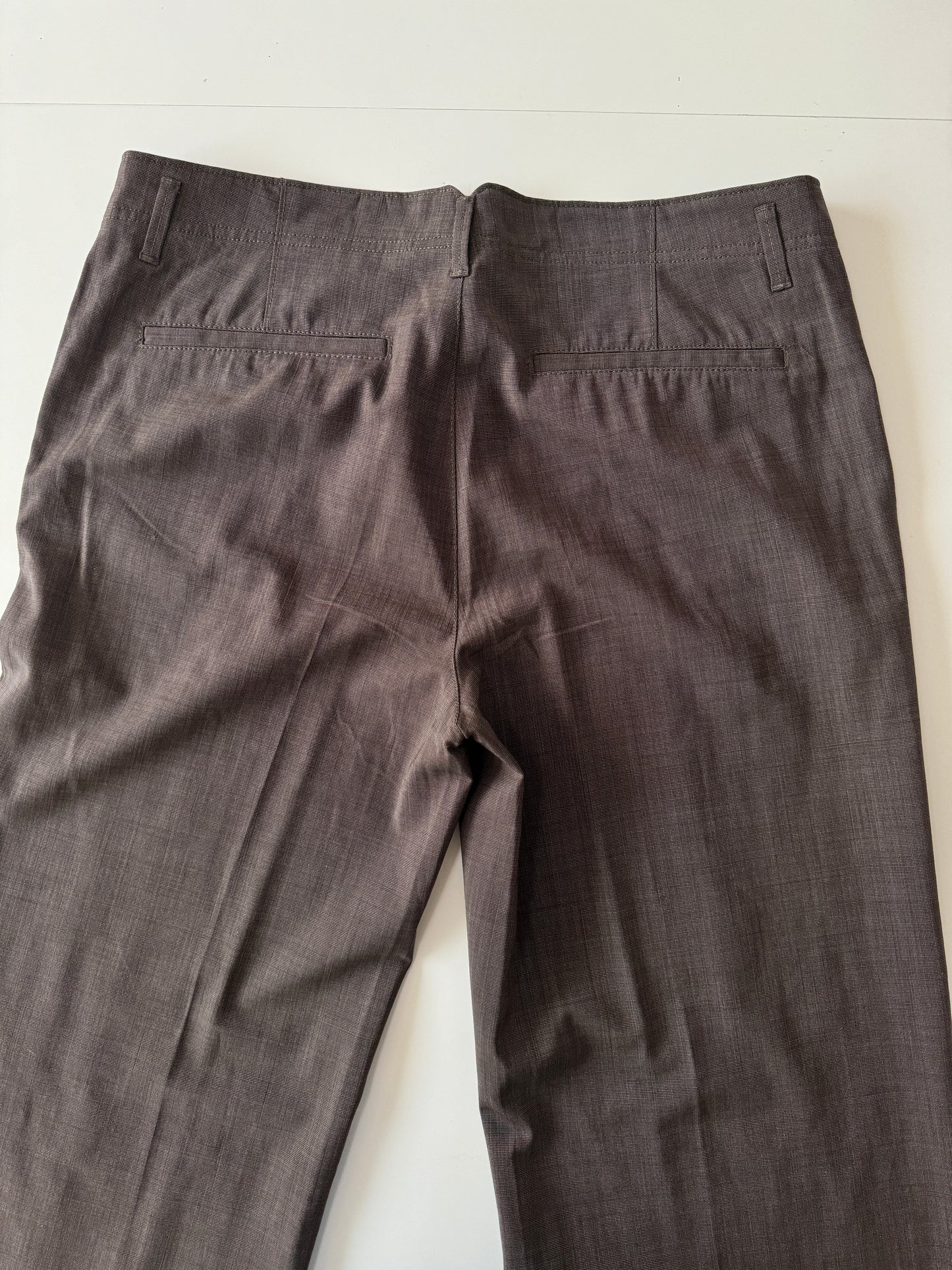 Pantalones cafe de vestir, Talla 12 Usa, Stretch, Mujer