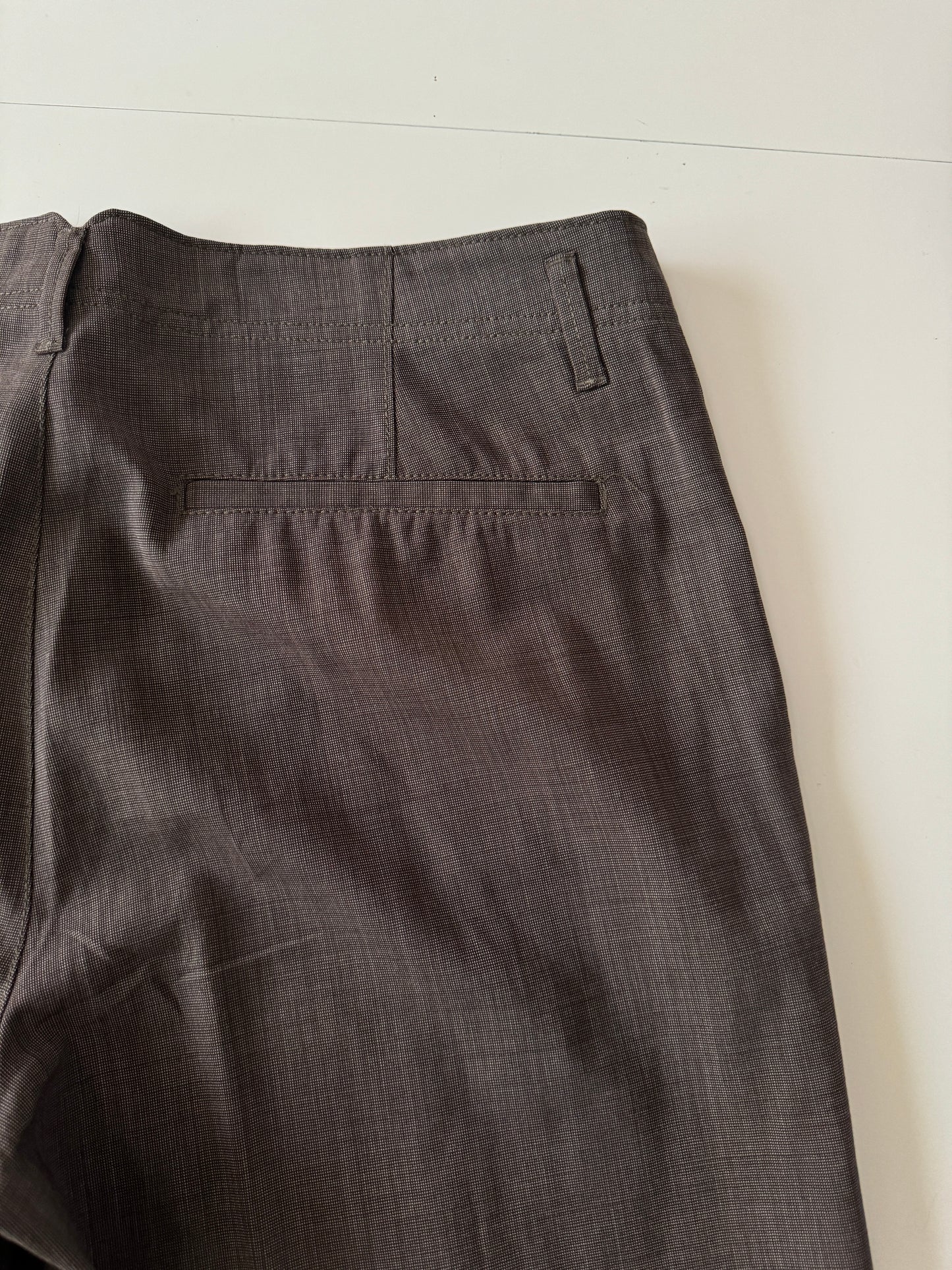 Pantalones cafe de vestir, Talla 12 Usa, Stretch, Mujer