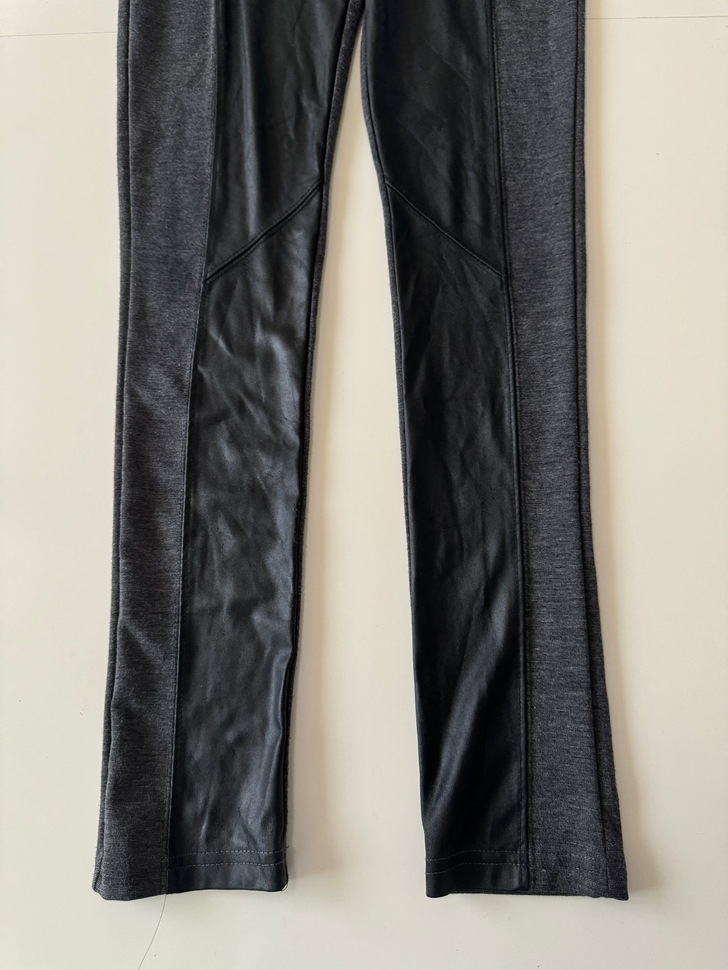 Leggins con vinipiel, Talla S, Mujer